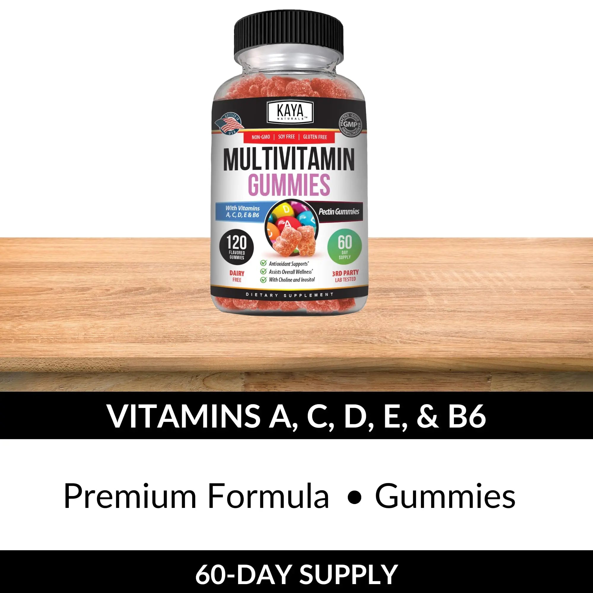 Kaya Naturals Adult Multi Vitamin Gummy, 120 Count, Biotin, Vitamin A, B-12, C & E, Including Zinc, Folic Acid, Strawberry Flavor (120 Gummies) Kaya Naturals buy supplements canada