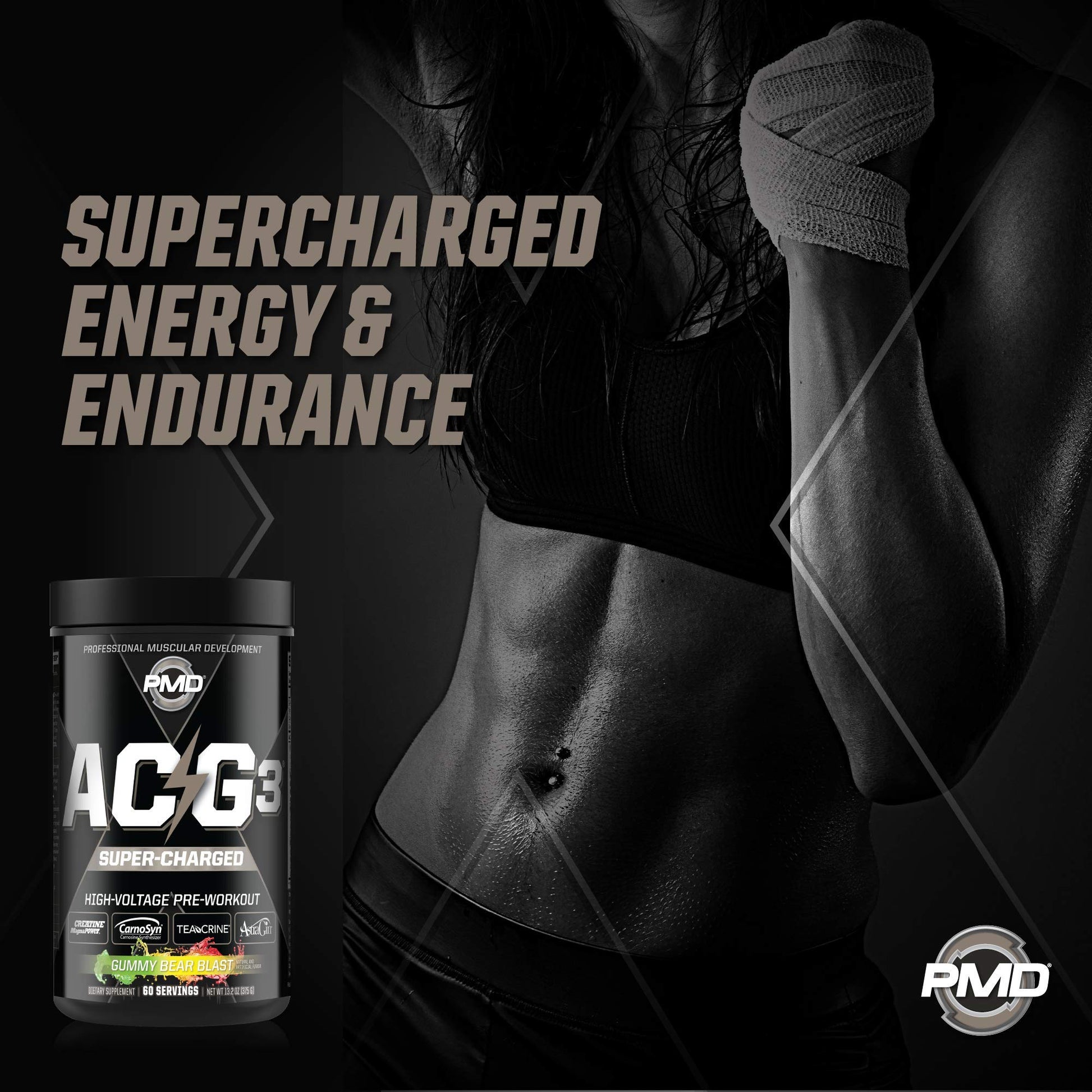 PMD Sports ACG3 Supercharged - Pre Workout - Powerful Strength, High Energy, Maximize PMD buy supplements canada