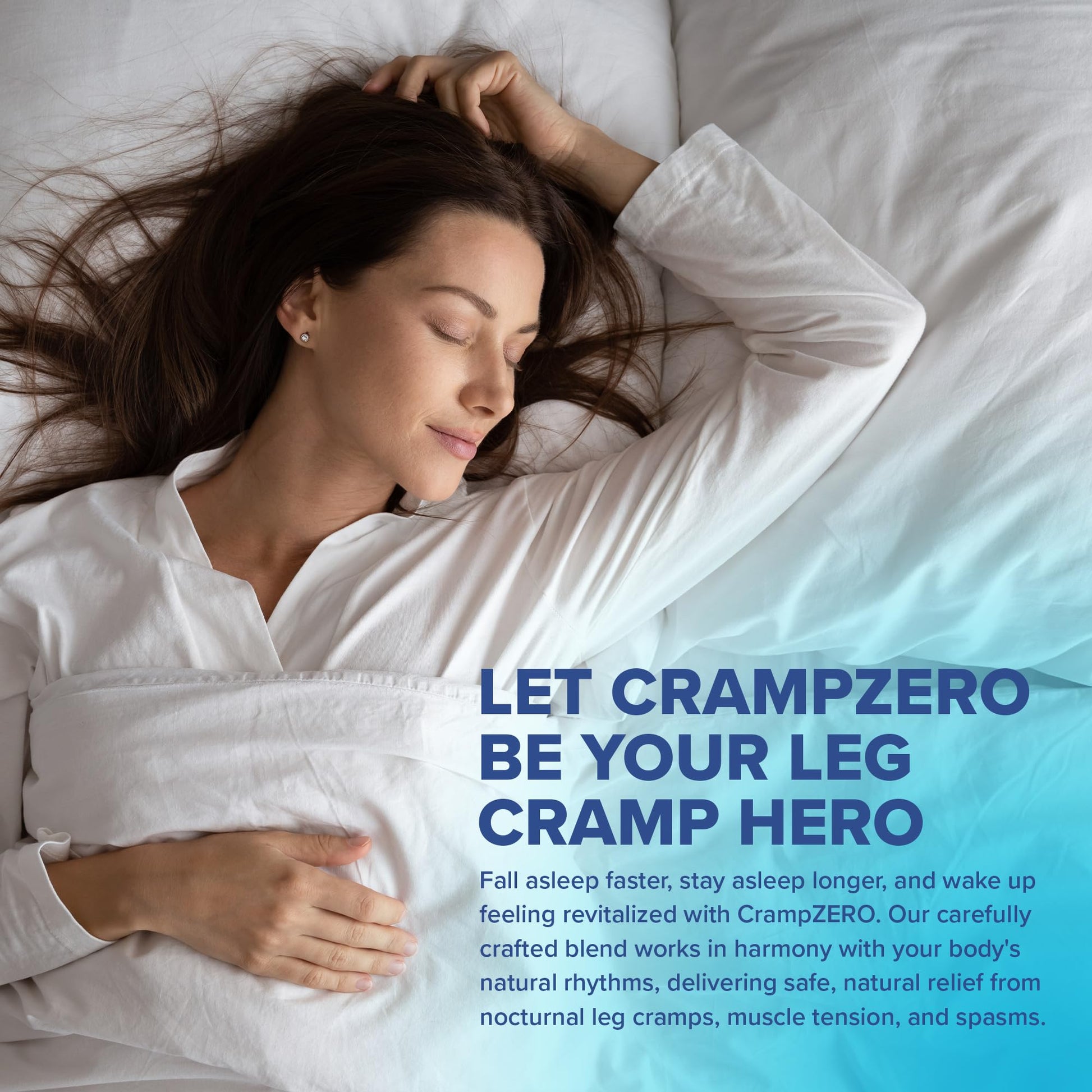 CrampZero Magnesium for Leg Cramps at Night – Potassium Magnesium Supplement with Calcium and Vitamin D3, Supports Muscle Relaxation and Function, Night Leg Cramps Relief, 60 Capsules CrampZero buy supplements canada