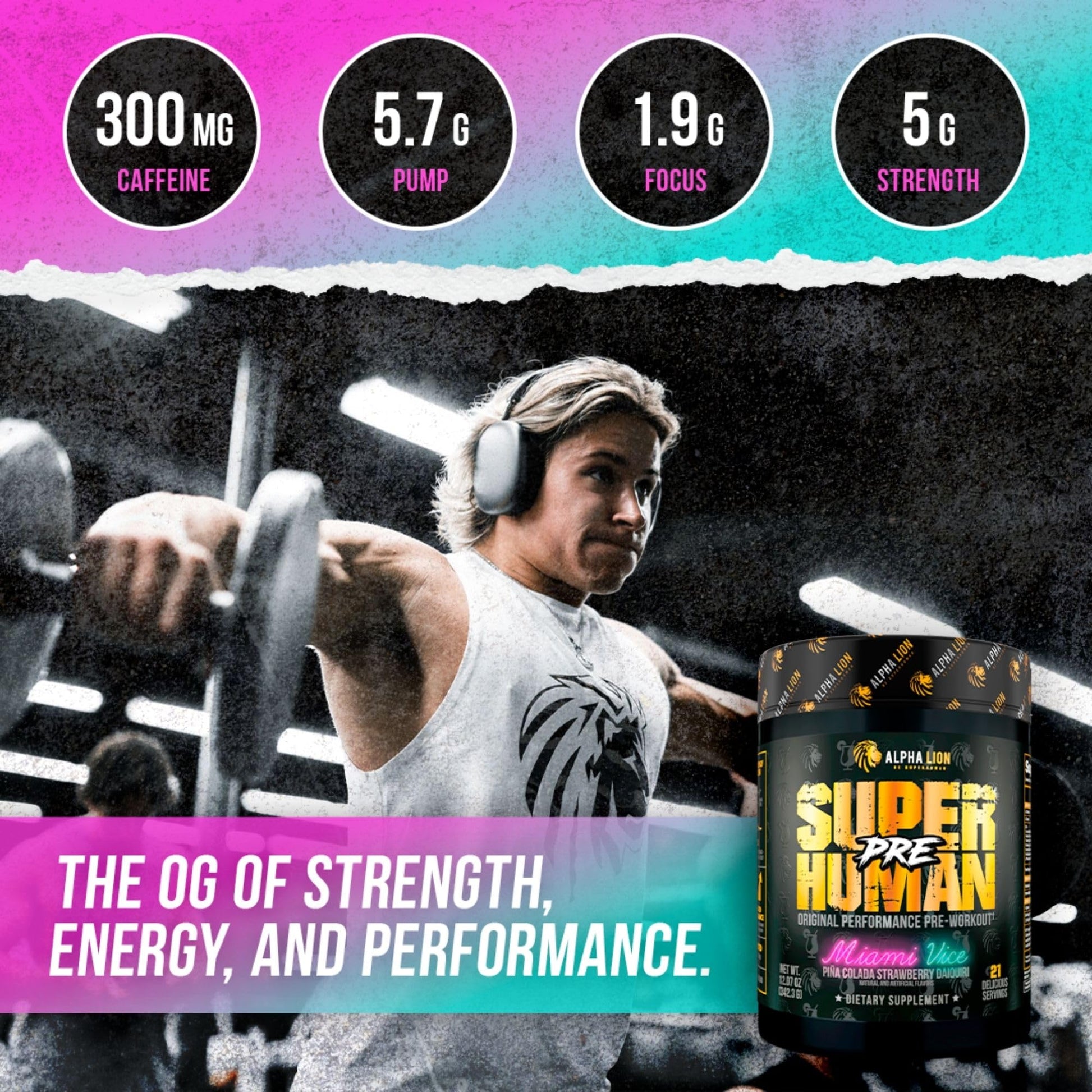 ALPHA LION Superhuman Pre Workout Powder & Post Workout Recovery Bundle, Sustained ALPHA LION buy supplements canada