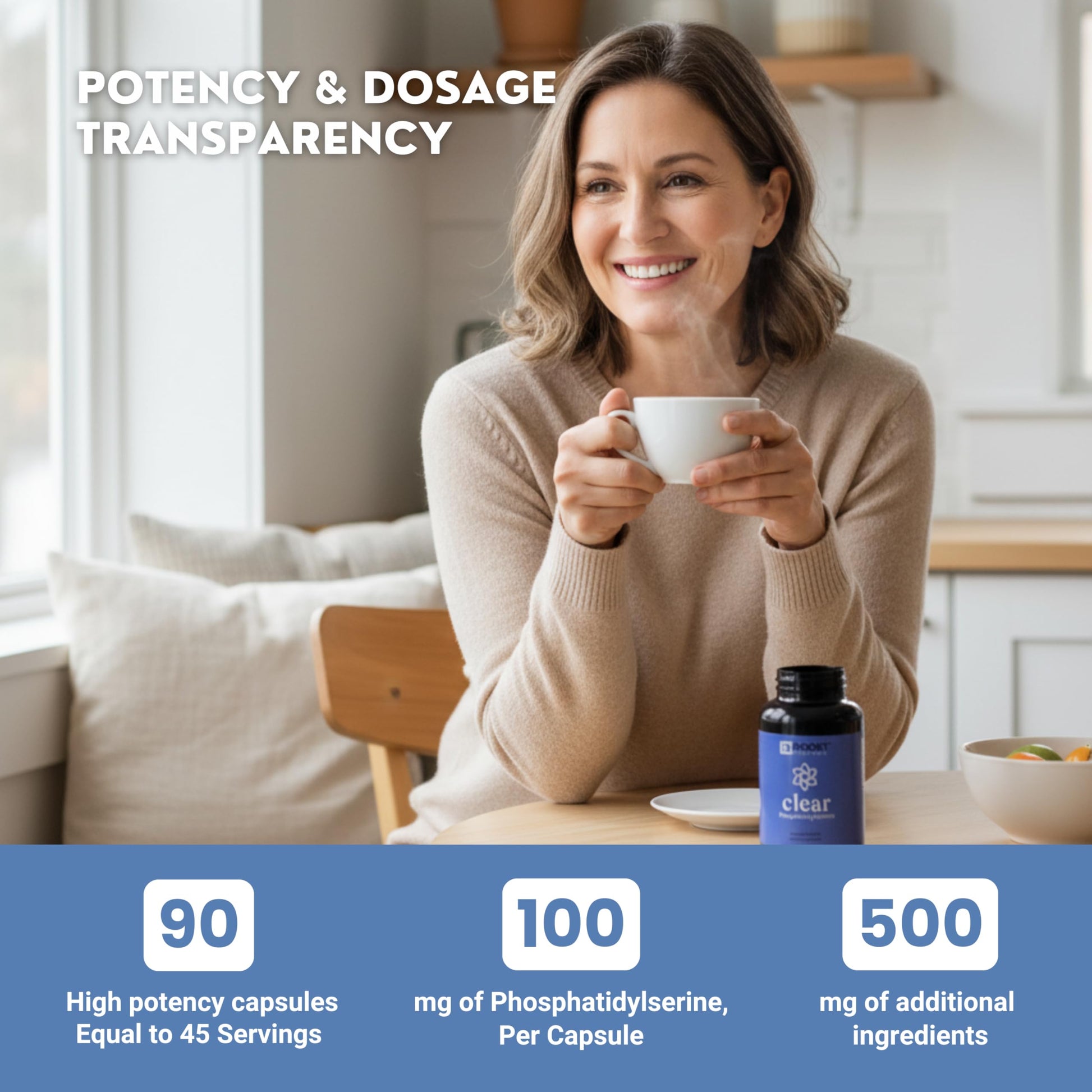 BoostCeuticals Phosphatidylserine 100mg with Ginkgo DMAE Gotu Kola - Memory, Stress & Cortisol Support, Cognitive Focus, Sleep Health, Brain Function Supplement, 90 Capsules BoostCeuticals buy supplements canada