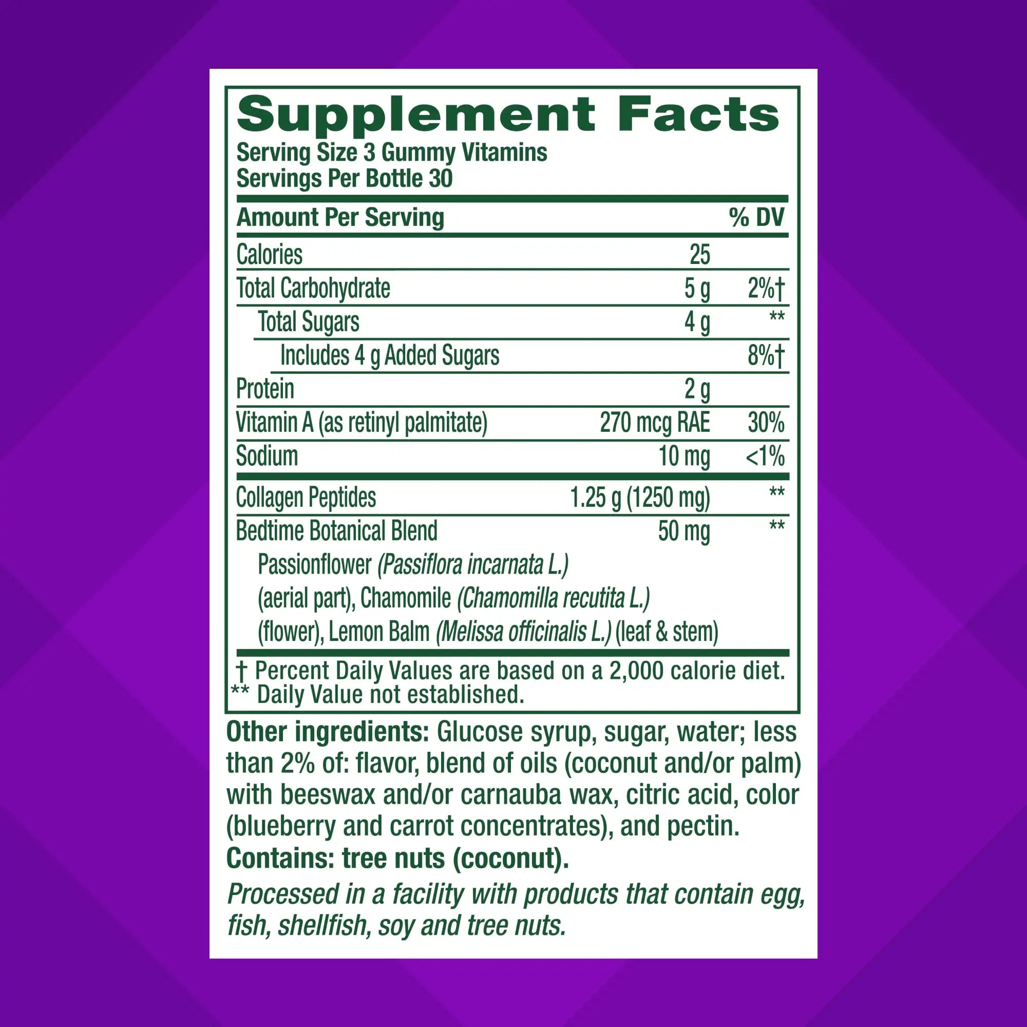 vitafusion Nighttime Skin Support (1), Beauty Supplement with Retinol (Vitamin A RAE), Collagen & Bedtime Botanicals Vitafusion buy supplements canada