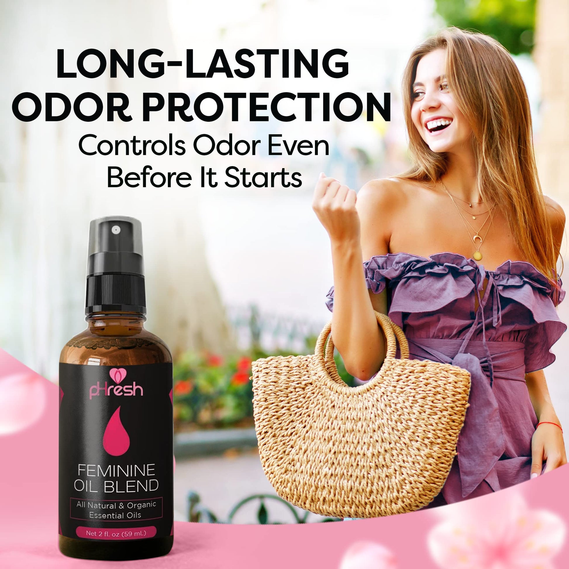 pHresh Feminine Spray - 100% All Natural Yoni Oil for Women - with Tea Tree, Lemongrass, Orange Essential Oils ACE NUTRITION buy supplements canada