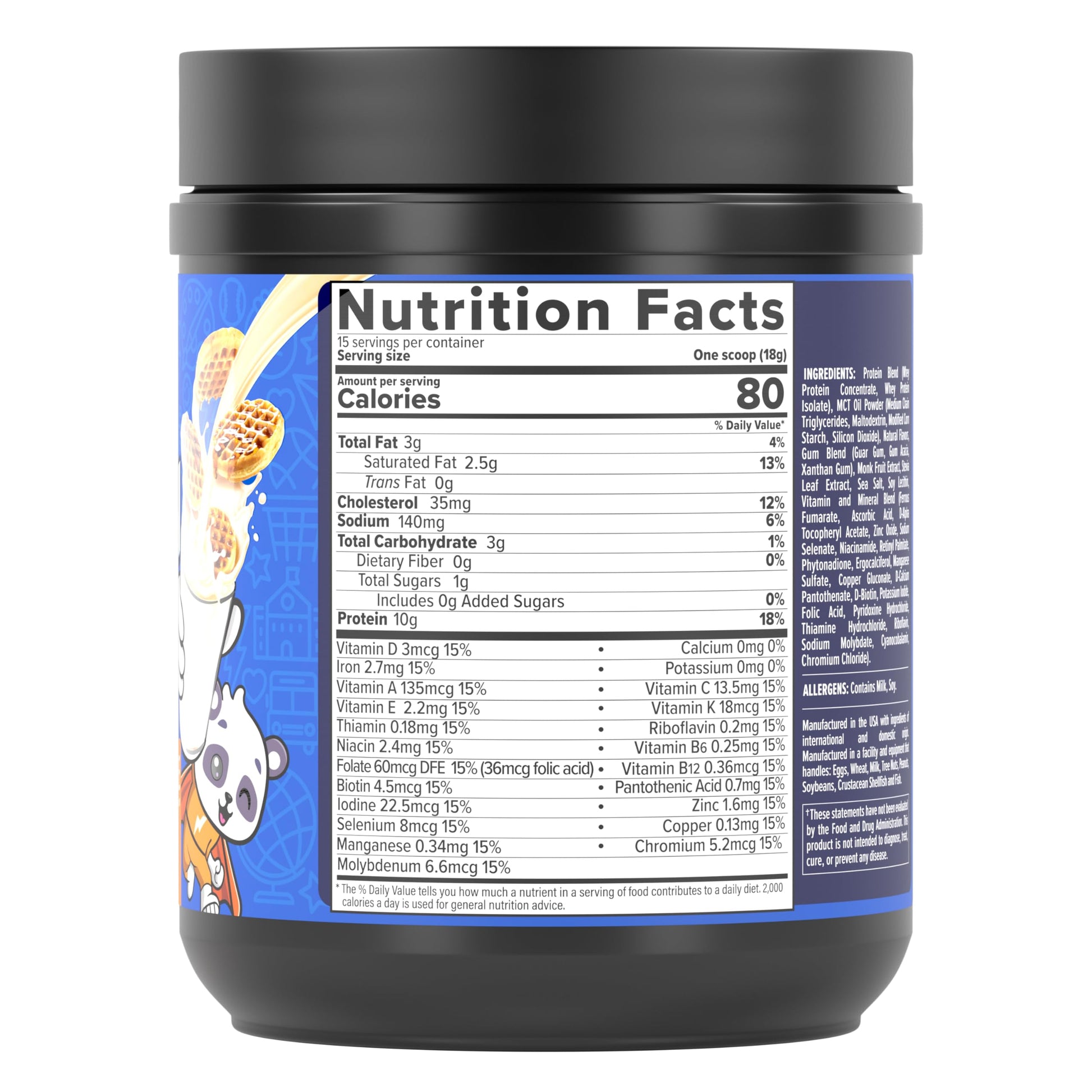 InnoSupps Power Up Protein for Kids Wow Waffle Flavor: Delicious Whey Nutrition InnoSupps buy supplements canada