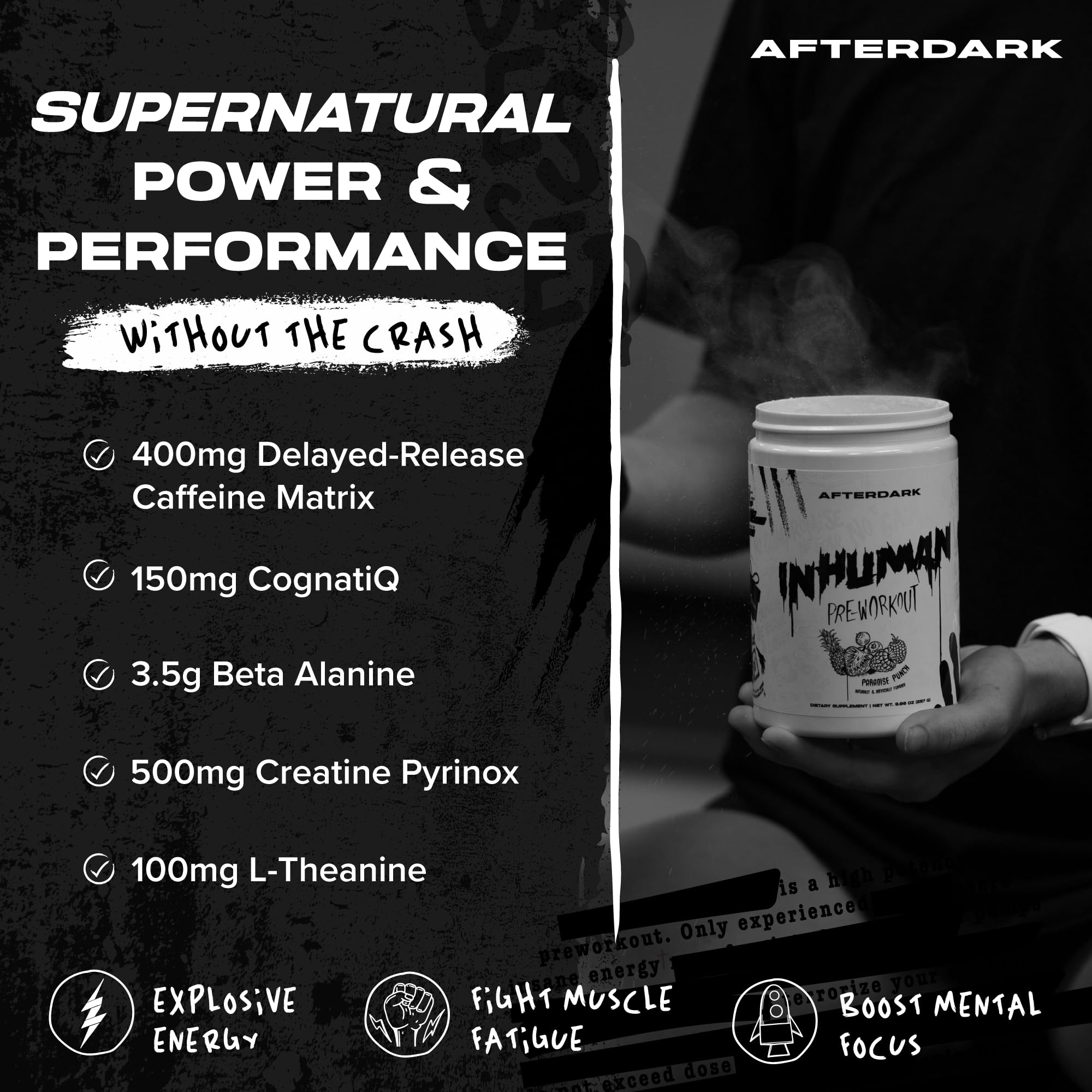 AFTERDARK INHUMAN Pre-Workout Powder, Enhanced Mind-Muscle Connection AFTERDARK buy supplements canada