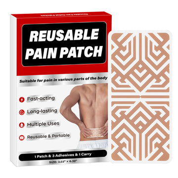 XAYIUIYAX Menthol Pain Patches, Cooling Pain Relief for Sore Muscle Relief - Includes 3 Adhesives, 1 Patch & 1 Carry Case - Relief Back, Shoulder & More - 3.03" × 6.30" - 0327 XAYIUIYAX buy supplements canada