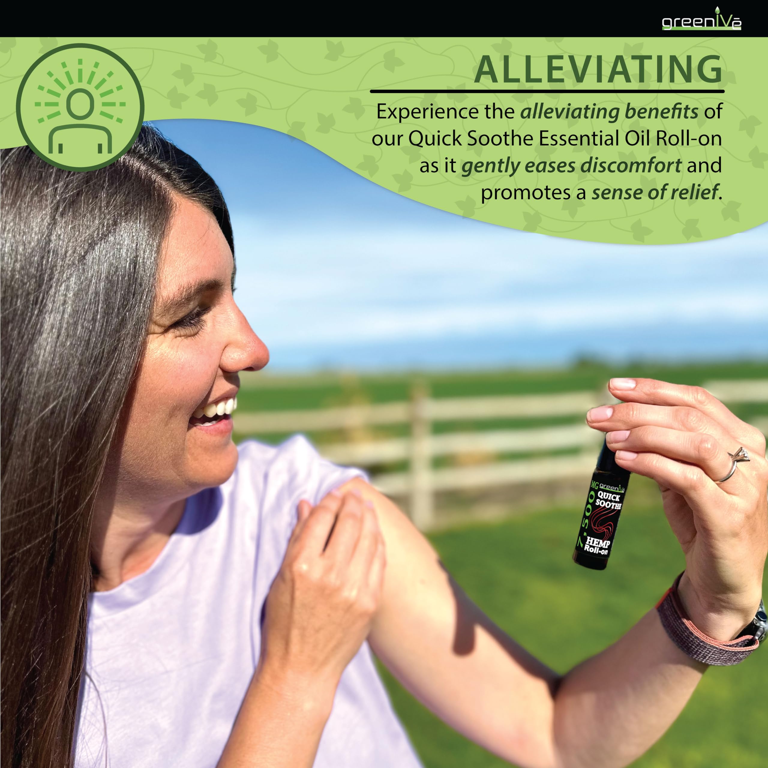 7,500mg Hemp Roll-On Quick Soothe Therapeutic Essential Oil Blend Exclusively on Amazon (1) GreenIVe buy supplements canada