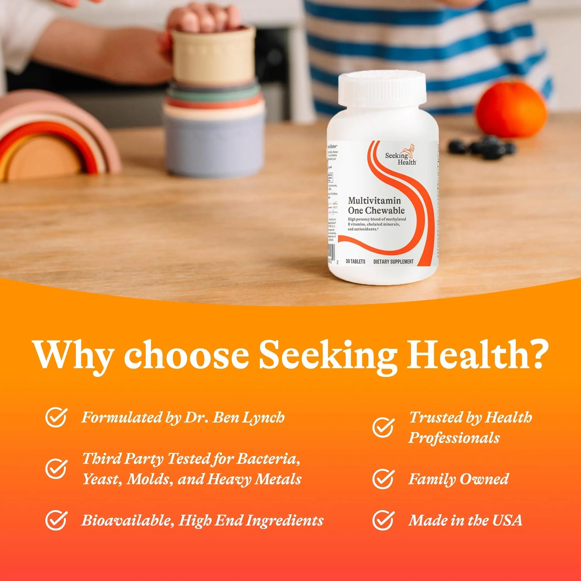 Seeking Health Optimal Multivitamin Chewable - Immune Support Supplement with L-5-MTHF, Vitamin B12 & Vitamin D3 - Multivitamin with Antioxidant Ingredients Seeking Health buy supplements canada