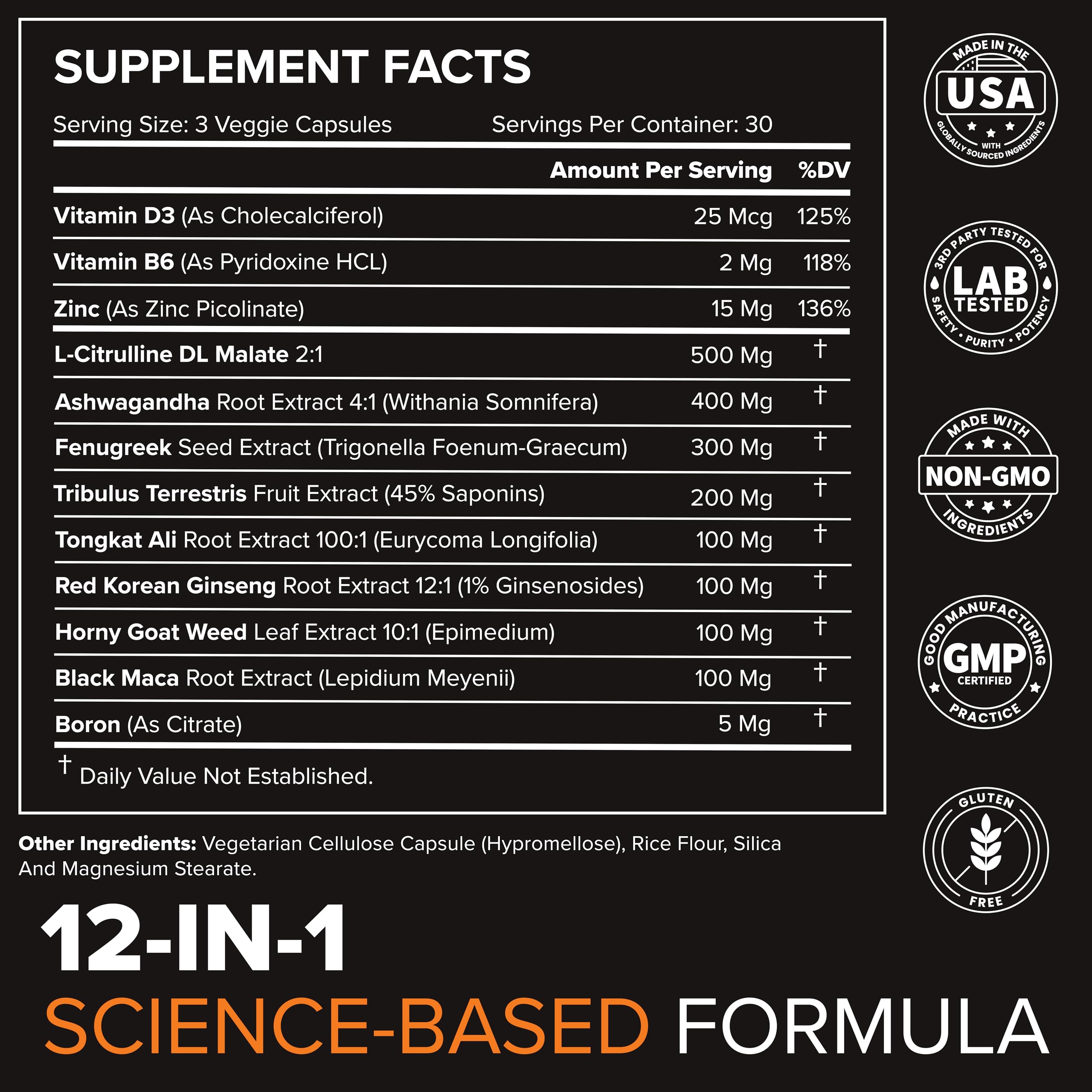 STRIVLABS Peak Potential 12-in-1  Support for Men – Fenugreek, Ashwagandha & Tongkat Ali – Natural Strength STRIVLABS buy supplements canada