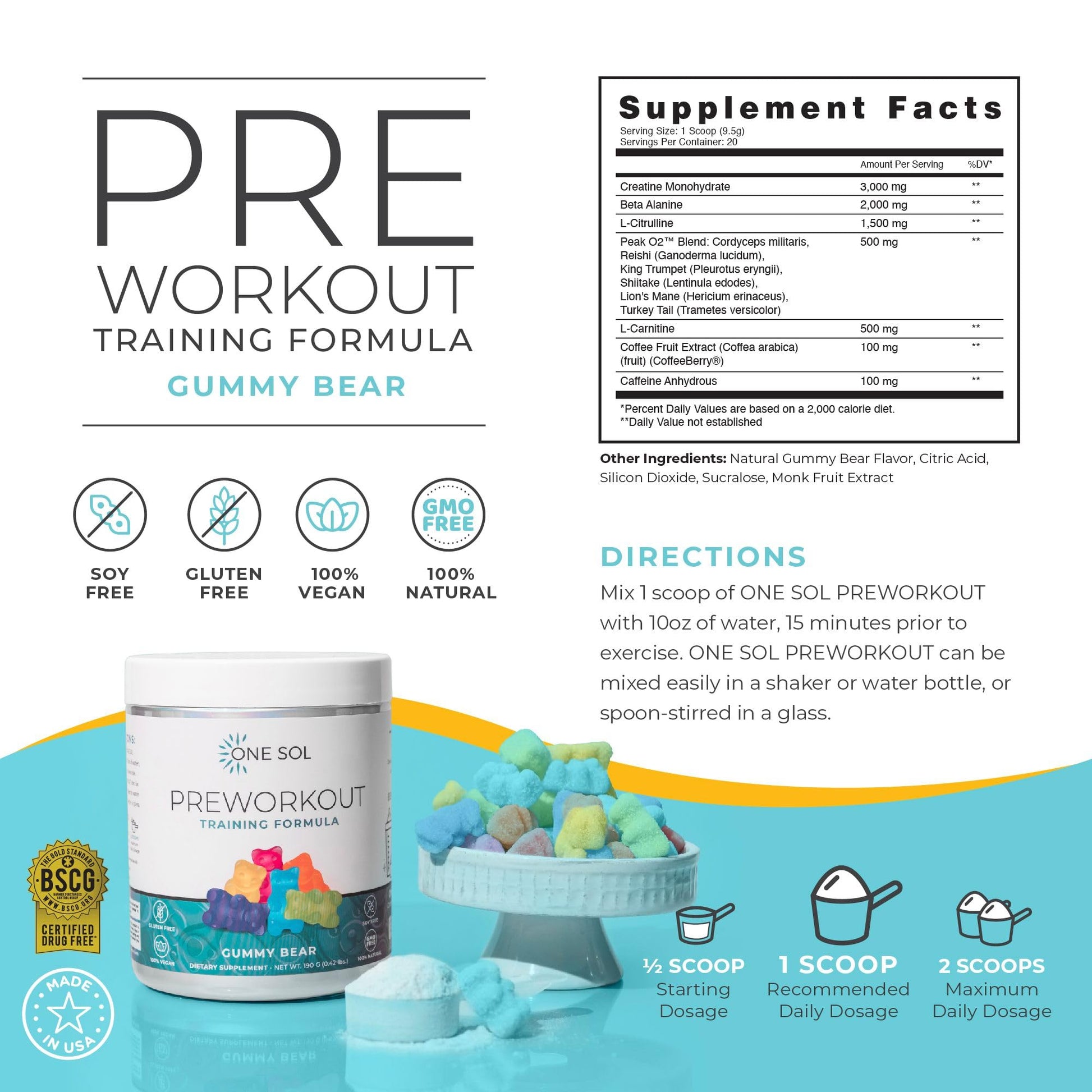 One Sol Pre-Workout for Women, Enhanced Pump & Focus, No Jitters Or Crash, Natural One Sol buy supplements canada