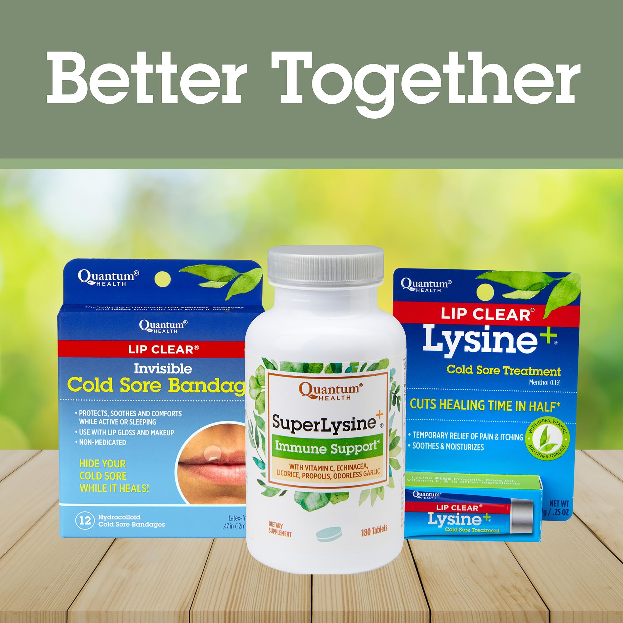 Quantum Health Super Lysine+ / Advanced Formula Lysine+ Immune Support with Vitamin C, Echinacea, Licorice, Propolis, Odorless Garlic Quantum buy supplements canada