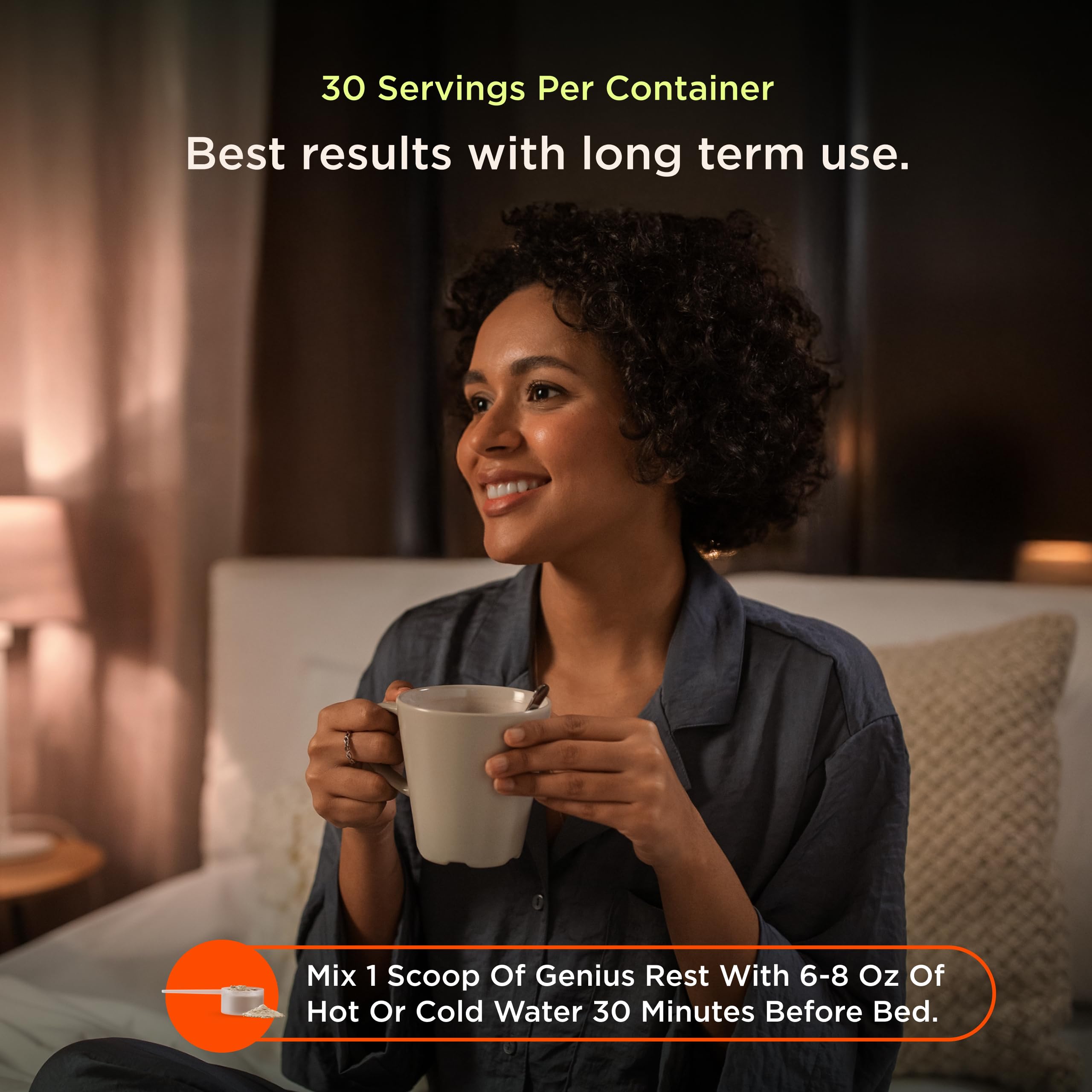 The Genius Brand Genius Rest Nootropic – Melatonin-Free Sleep Support Supplement for Calm & Relaxation – Lemon Tea – 30 Servings The Genius Brand buy supplements canada