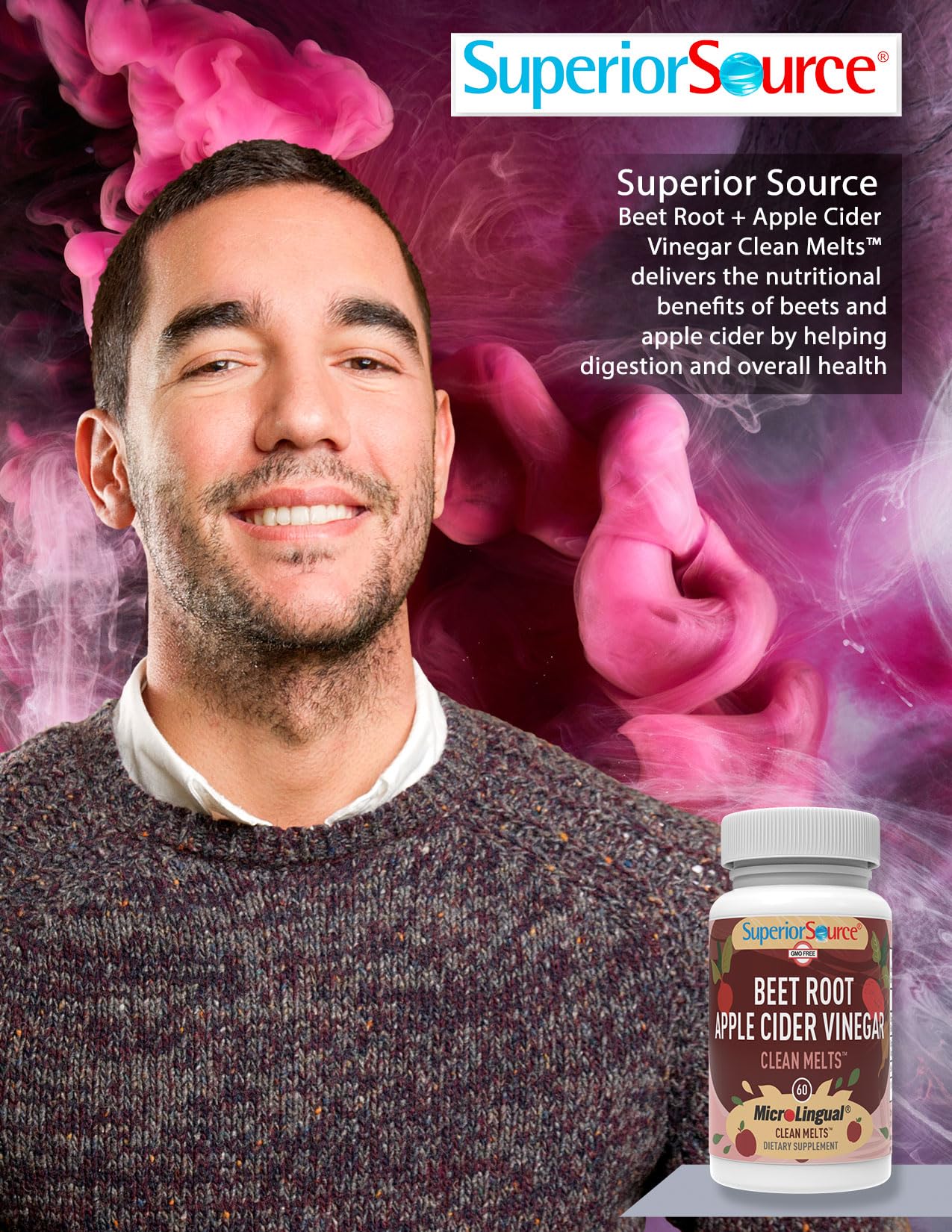 Superior Source Beet Root + Apple Cider Vinegar Clean Melts, 60 Instant Dissolving & Great Superior Source buy supplements canada
