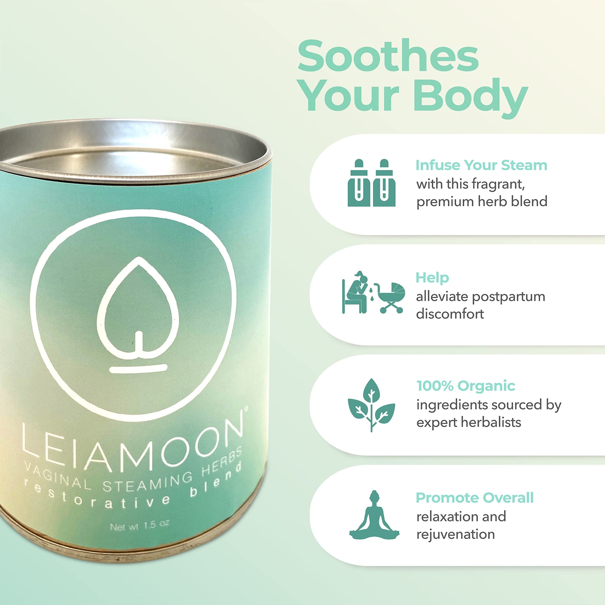 Leiamoon - Vaginal Steam Herbs Blends V Steam Kit for Cleansing, Regulating, and Balancing Leiamoon buy supplements canada