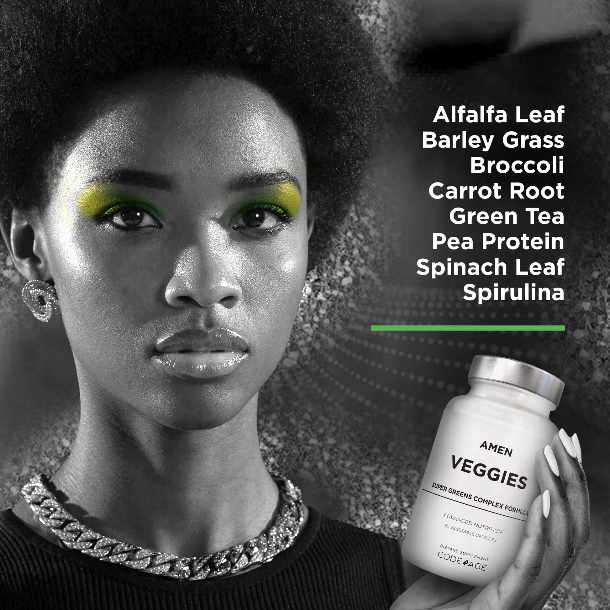 Amen Veggies, Daily Veggies Vitamins Supplement, Vegetables Vegan Blend & Whole-Food Raw Greens Multivitamin Capsules, Mushroom Complex, Superfood, Minerals, Green Vegetable Nutrients, Non-GMO, 90 ct Amen buy supplements canada