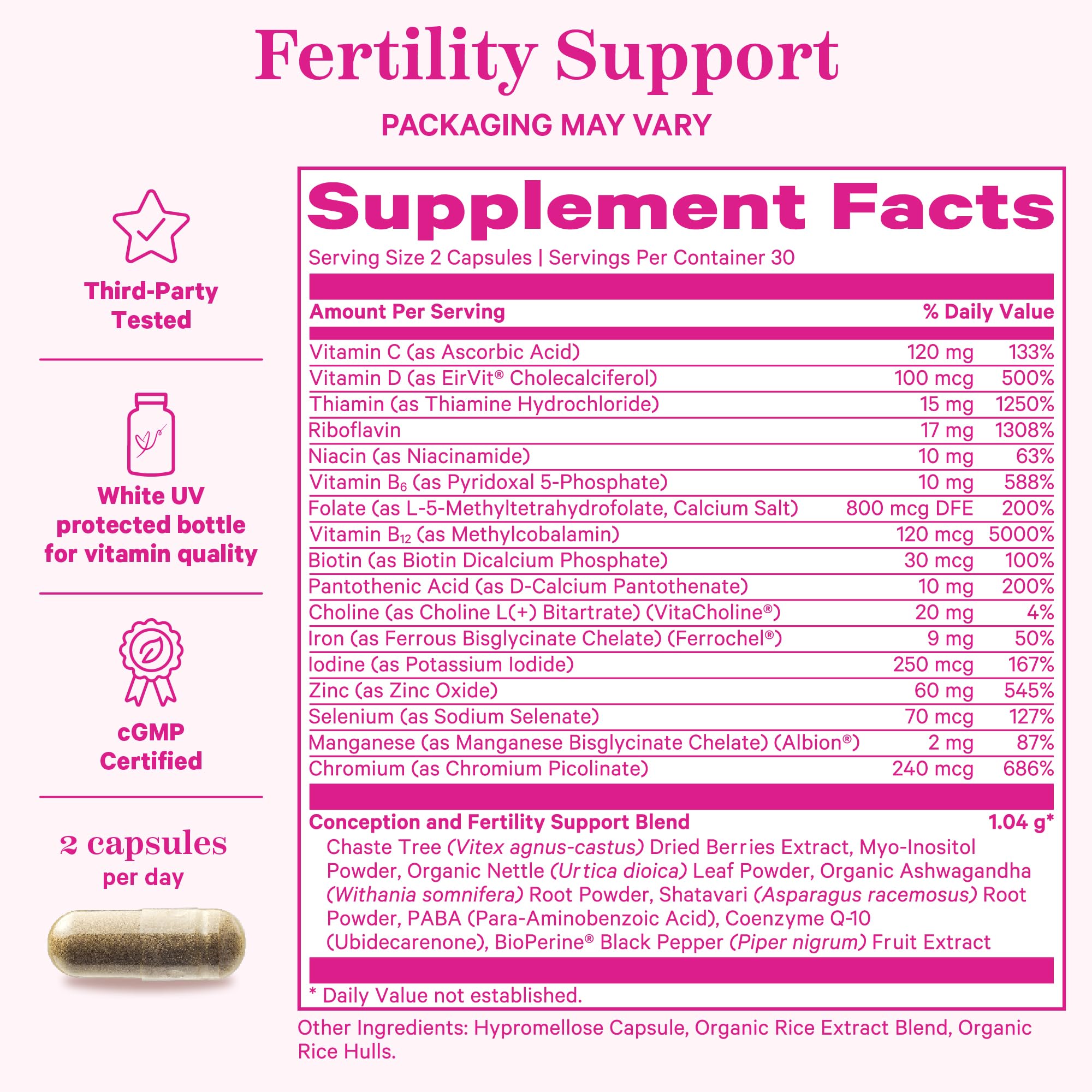 Pink Stork Fertility Bundle for Women – Conception Tea + Prenatal Vitamin Support with Inositol, Vitex, Folate & Ashwagandha – Supports Hormone Balance, Cycle Health & Preconception Wellness Pink Stork buy supplements canada