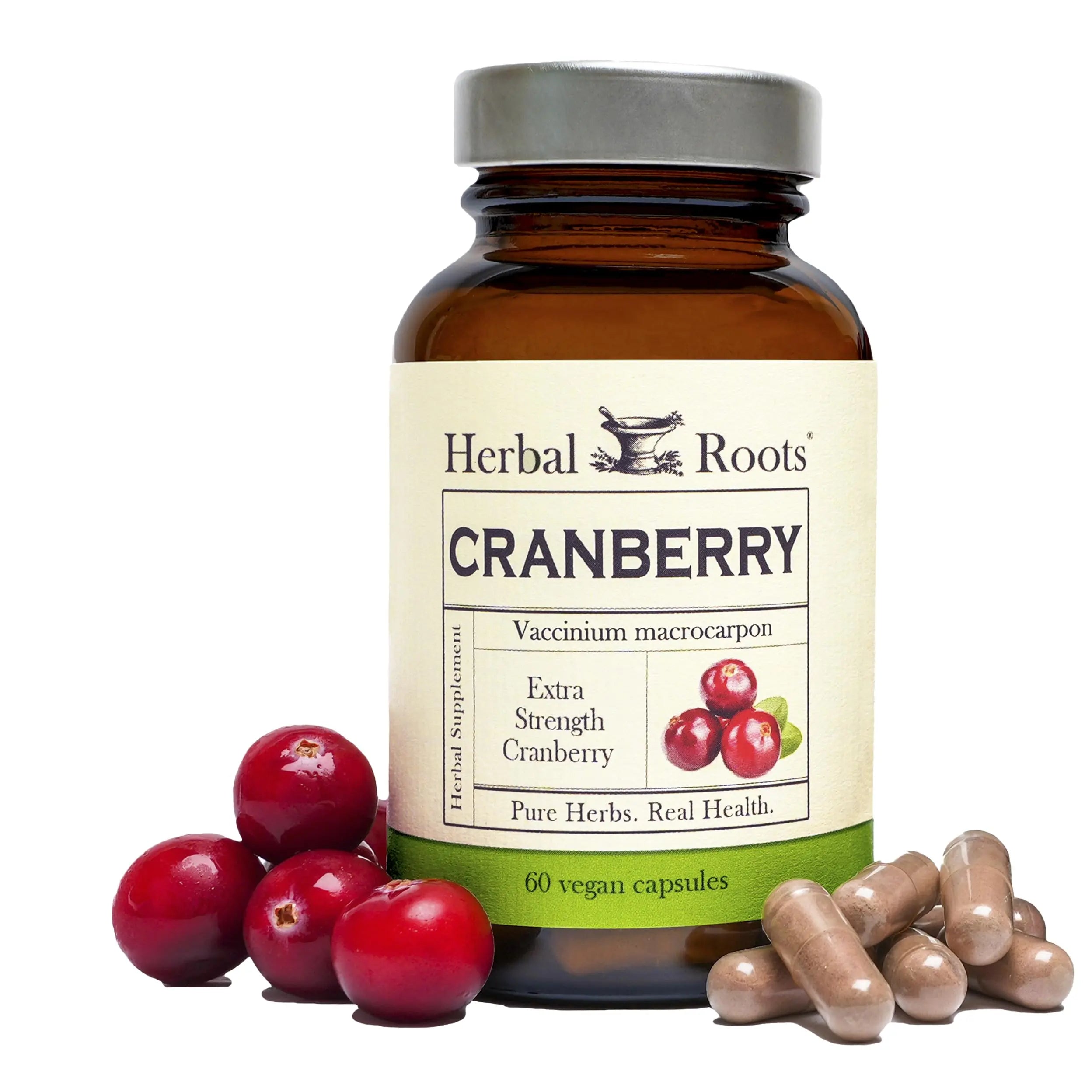Herbal Roots Extra Strength Cranberry Pills for Women & Men with Organic Nettle | Urinary Tract Health | 60 Vegan Capsules Herbal Roots buy supplements canada