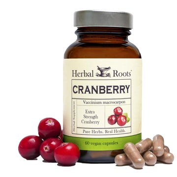 Herbal Roots Extra Strength Cranberry Pills for Women & Men with Organic Nettle | Urinary Tract Health | 60 Vegan Capsules Herbal Roots buy supplements canada