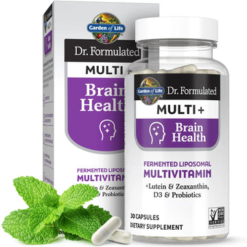 Garden of Life Dr Formulated Multi+ Brain Health, Fermented Liposomal Multivitamin + Lutein & Zeaxanthin, Vitamin D3 & Probiotics Garden of Life buy supplements canada