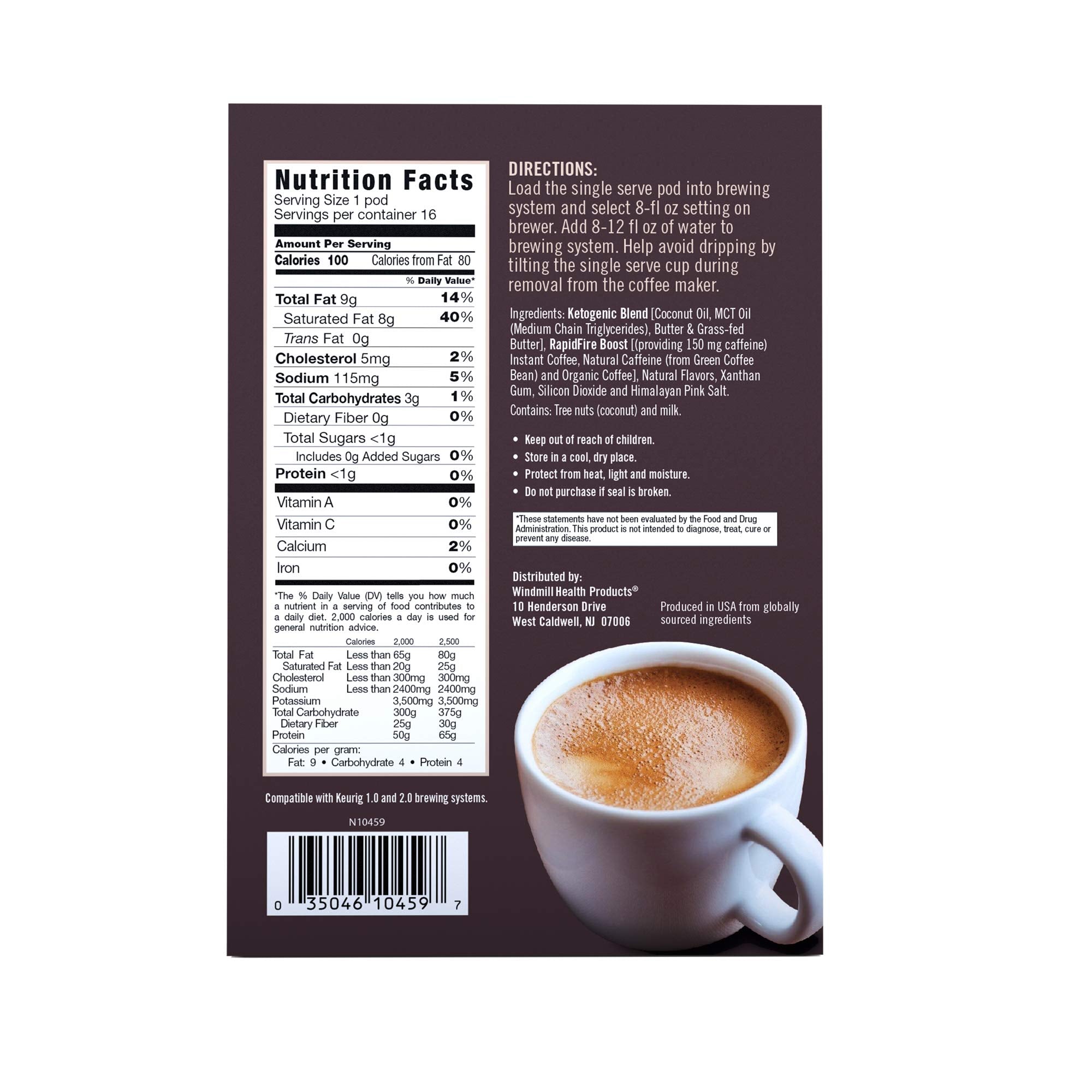 Rapidfire French Vanilla Ketogenic High Performance Keto Coffee Pods, Supports Energy Rapid Fire buy supplements canada