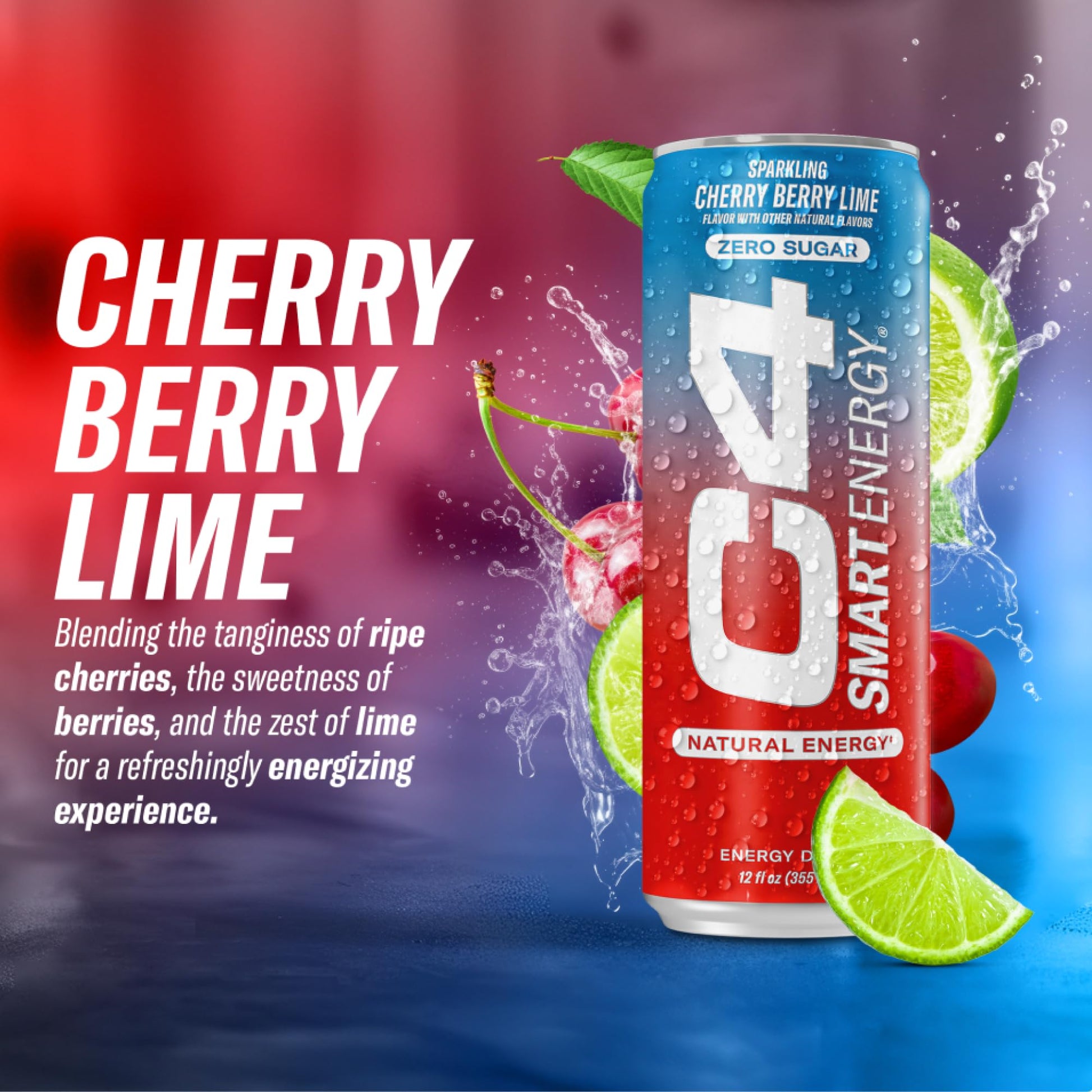 Cellucor C4 Smart Energy Drink - Sugar Free Performance Fuel & Nootropic Brain Booster, Coffee Substitute or Alternative | Cherry Berry Lime 12 Oz - 12 Pack C4 buy supplements canada