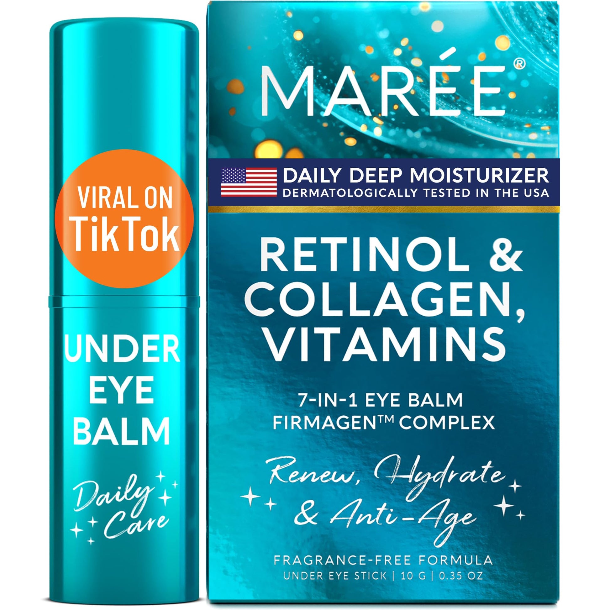 MAREE Under Eye Balm Stick with Retinol & Ceramide Complex – Facial Moisturizer for Dark Circles & Wrinkles MAREE buy supplements canada