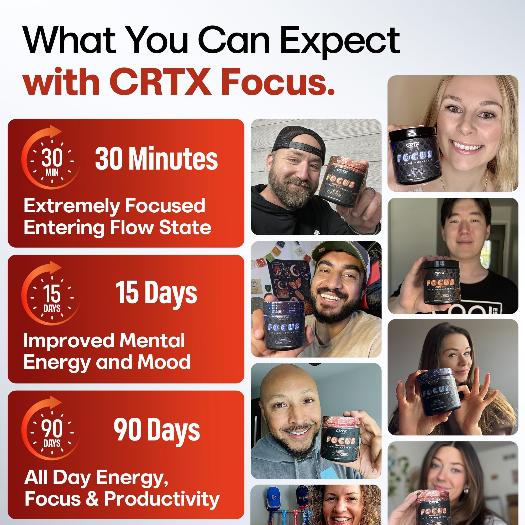 Nootropic Strongest Focus Supplement - Clinically Backed Ingredients Made in USA - Scientifically Backed Doses - Supplement for Brain Fog - AlphaGPC, Lions Mane, Rhodiola and More 10:1 90 Capsules CRTX Nutrition buy supplements canada