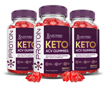 (3 Pack) Proton Protein Keto ACV Gummies Advanced Formula 1000MG Proton Keto Justified Laboratories buy supplements canada