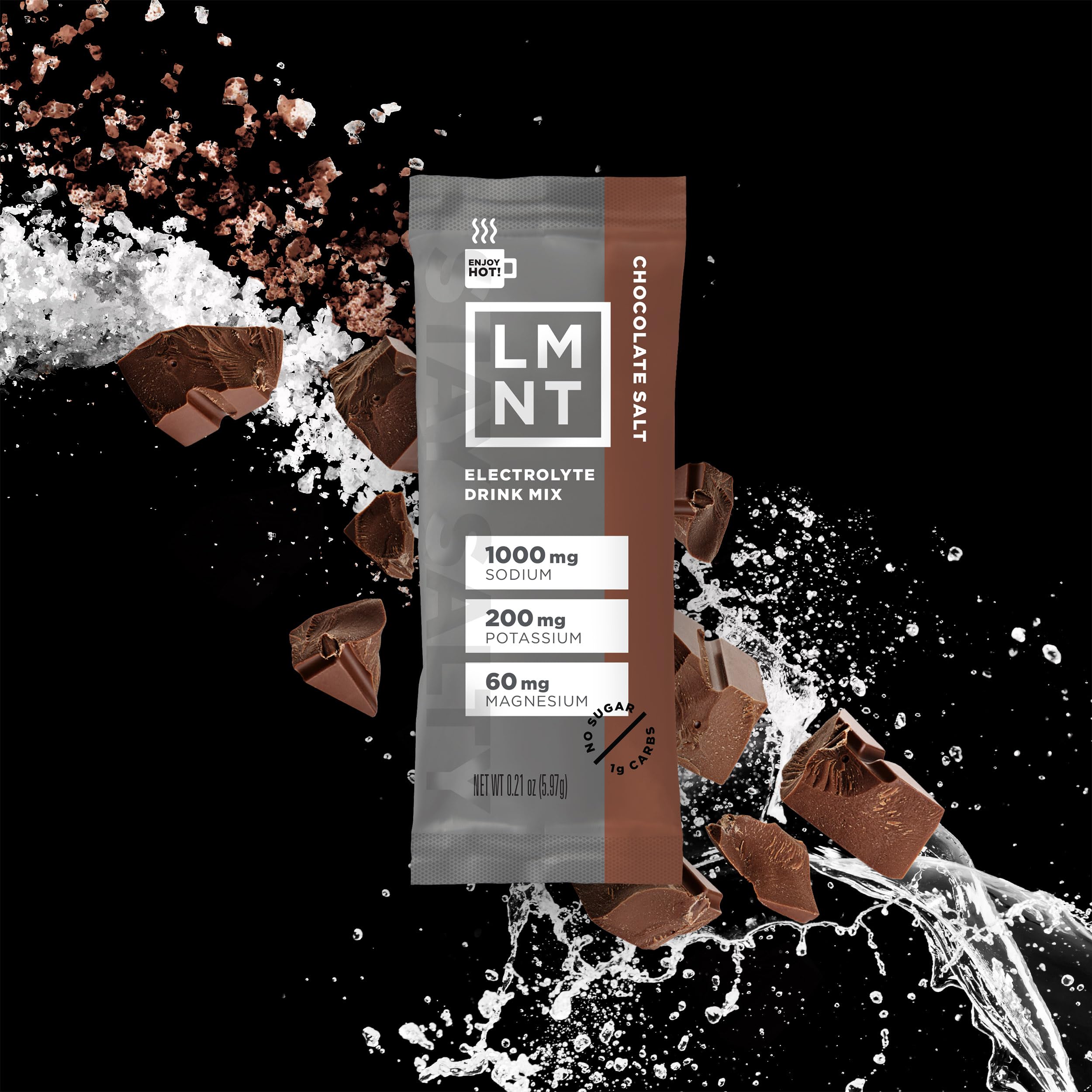 LMNT Zero-Sugar Electrolytes - Hot Chocolate Salt - Hydration Powder Packets Drink LMNT buy supplements canada