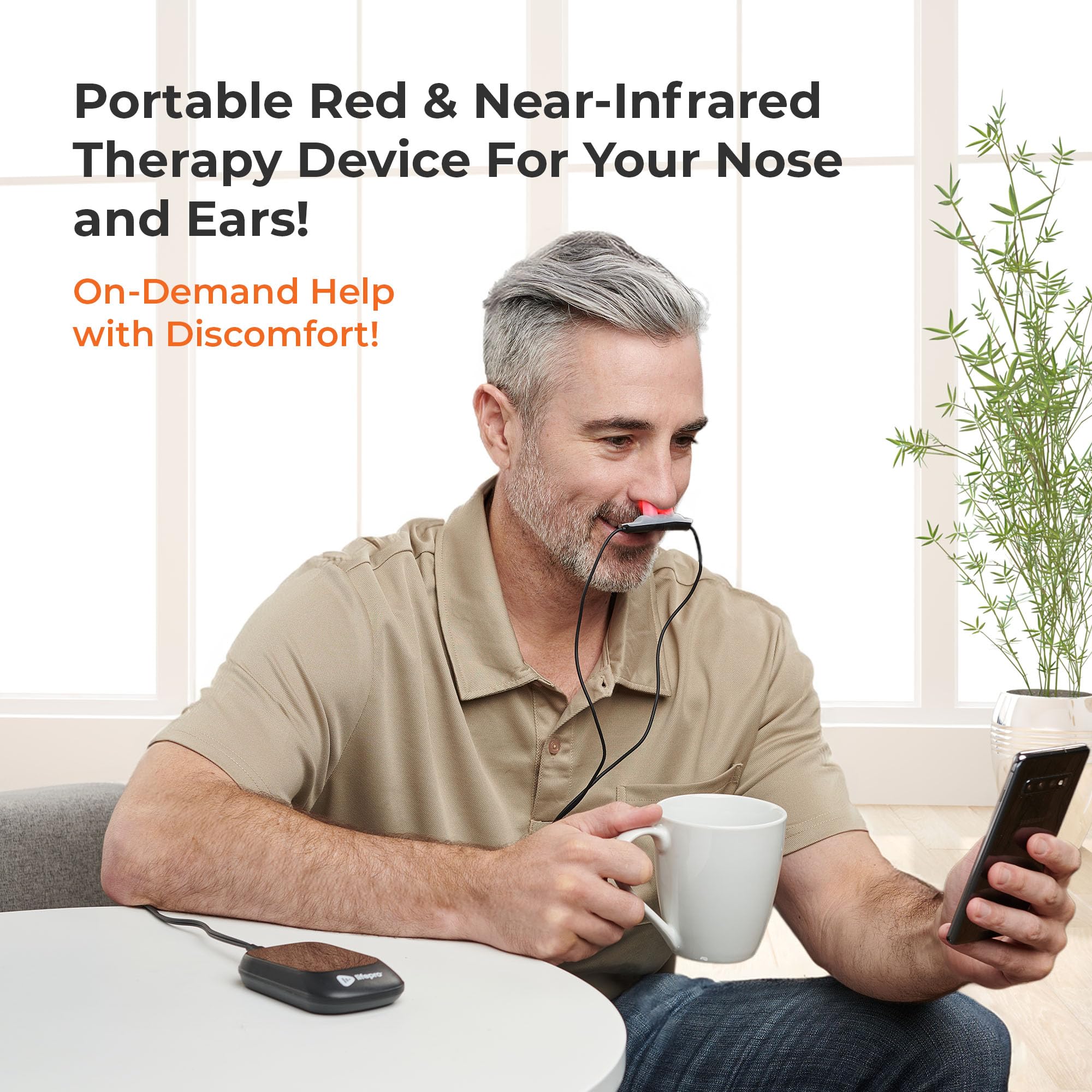 Lifepro Red Light Therapy Device for Nose & Ears - Portable Red and Near Infrared Light Therapy LifePro buy supplements canada