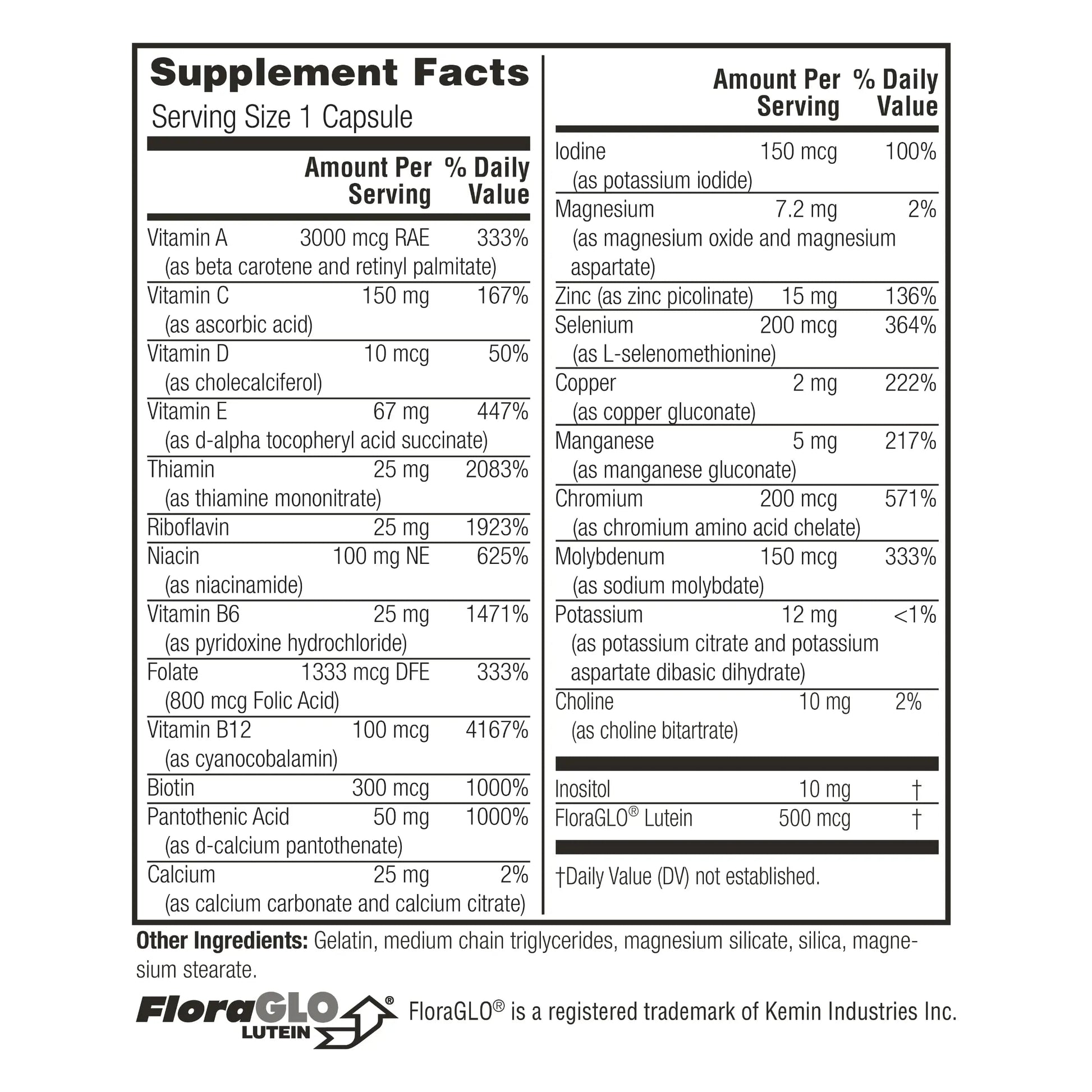 Twinlab Daily One Caps Without Iron - Nutritional Supplement with Zinc, B Vitamins, Magnesium, and More - 180 Capsules Twinlab buy supplements canada