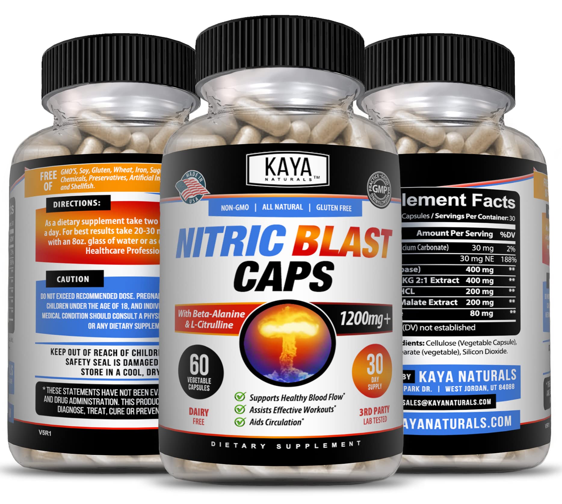 Kaya Naturals - Nitric Blast Potent All-Natural Herbal Supplement for Maximum Health Benefits Kaya Naturals buy supplements canada