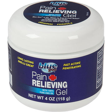 Blue Goo Pain Relieving Gel – Relief for Back, Neck, Muscle and Joint Pain, Fast-Acting Cooling and Soothing Relief with 100% Pure Emu Oil, 4 oz (1 Pack) Blue Goo buy supplements canada