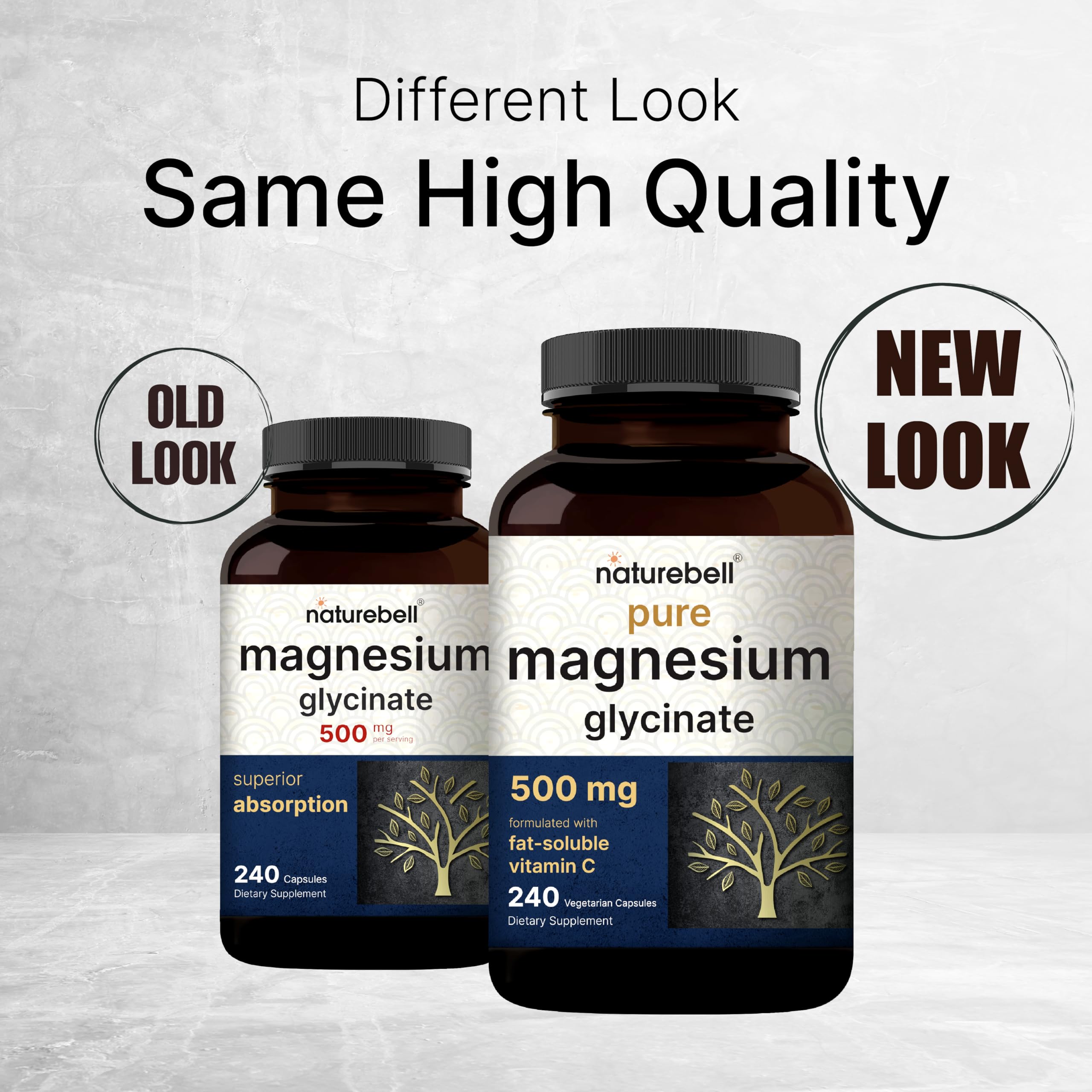 Naturebell Pure Magnesium Glycinate 500mg, 240 Veggie Capsules | 100% Chelated & Purified – 3rd Party Tested, Vegan Friendly, Non-GMO, Fiiler Free NatureBell buy supplements canada