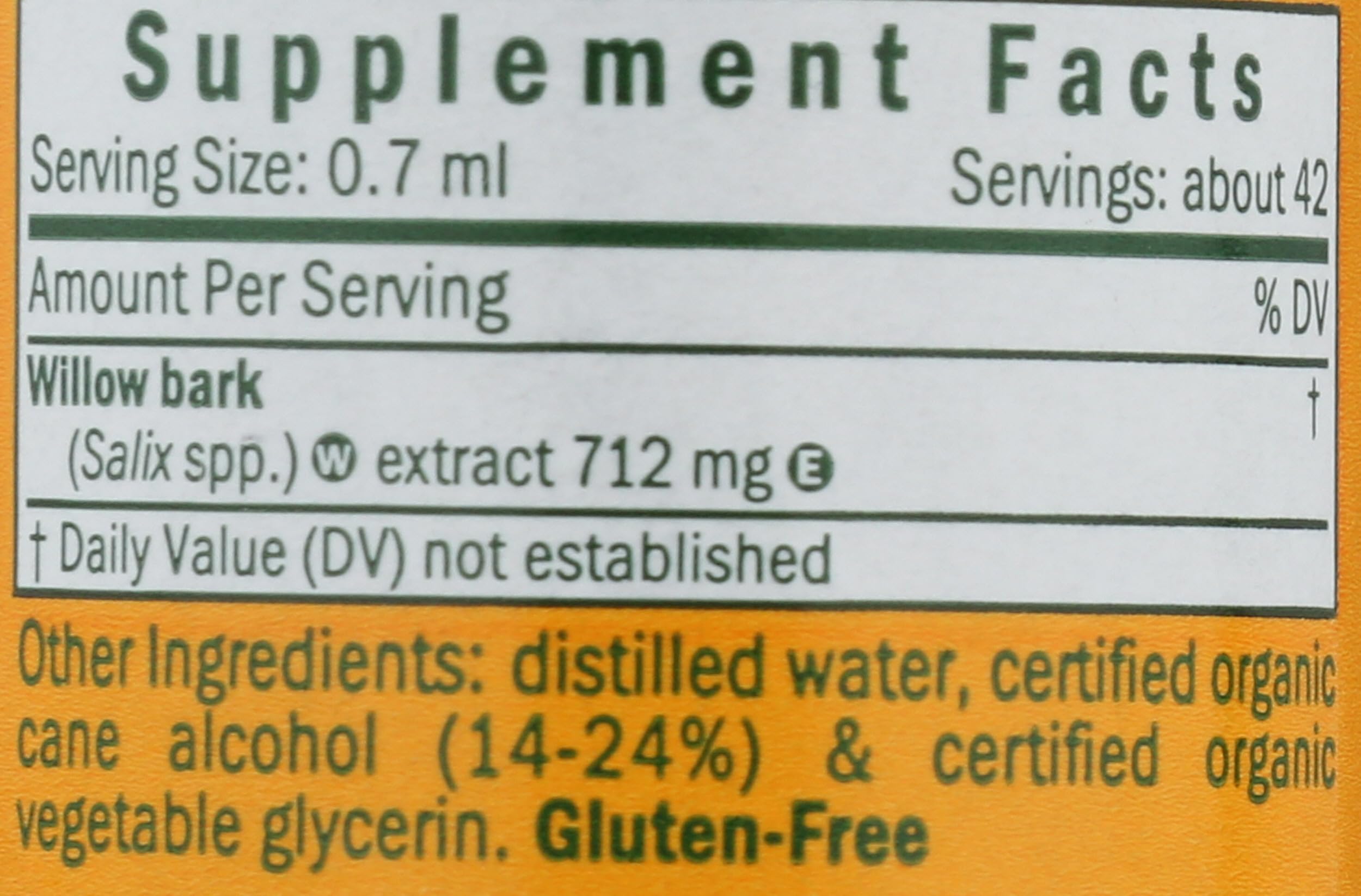 Herb Pharm Willow Bark Liquid Extract for Minor Pain - 1 Ounce (DWILL01) Herb Pharm buy supplements canada