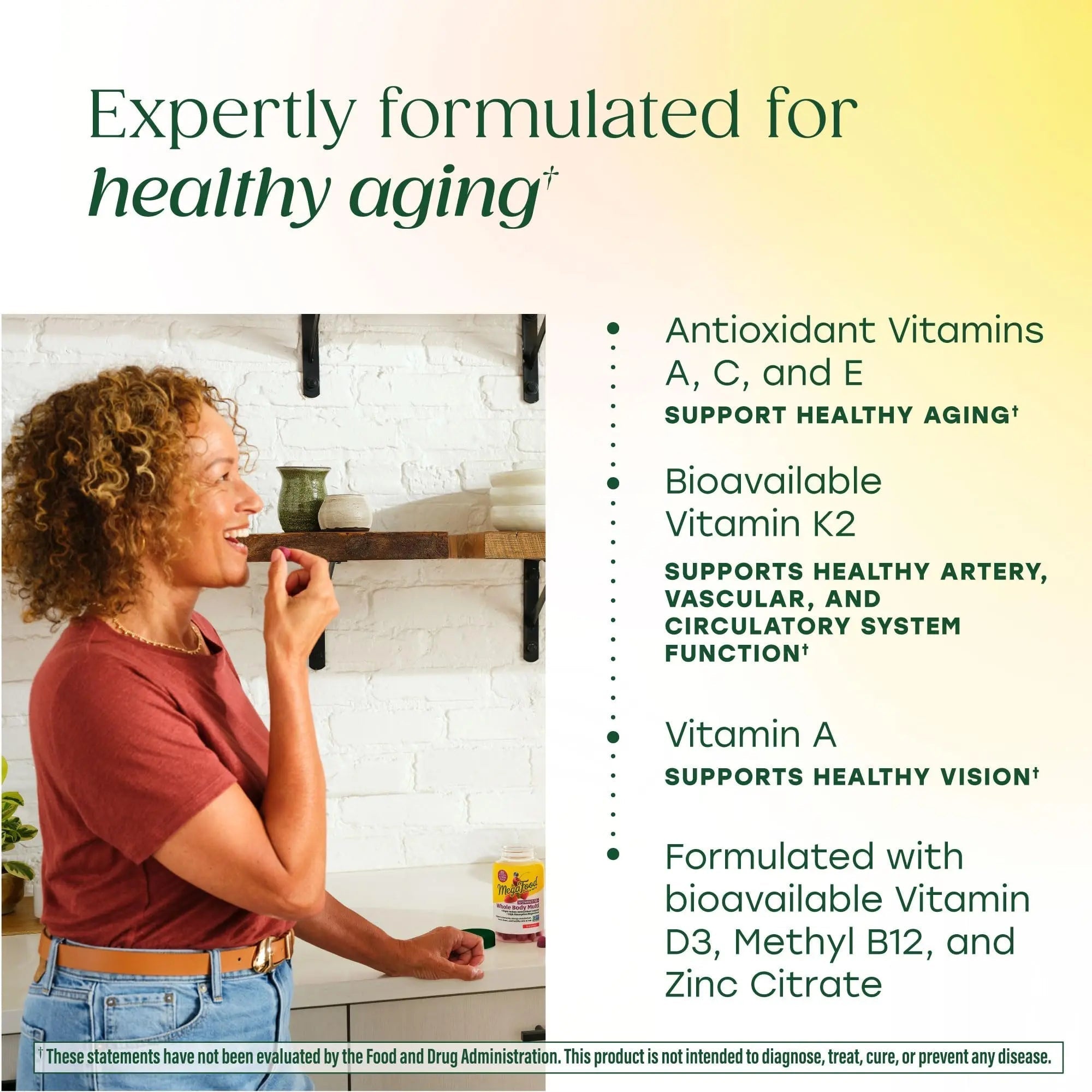 MegaFood Whole Body 55+ Womens Multivitamin - Multivitamin for Women - Vitamin D3 K2, Magnesium Citrate, Biotin & Folate - Bone Health MegaFood buy supplements canada