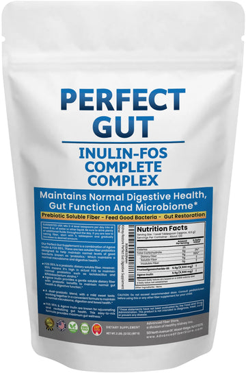 Perfect Gut: Inulin FOS Powder for Gut Health. Prebiotic Inulin. Unique Prebiotic 95% FOS Inulin Agave Fiber Kidney Restore buy supplements canada