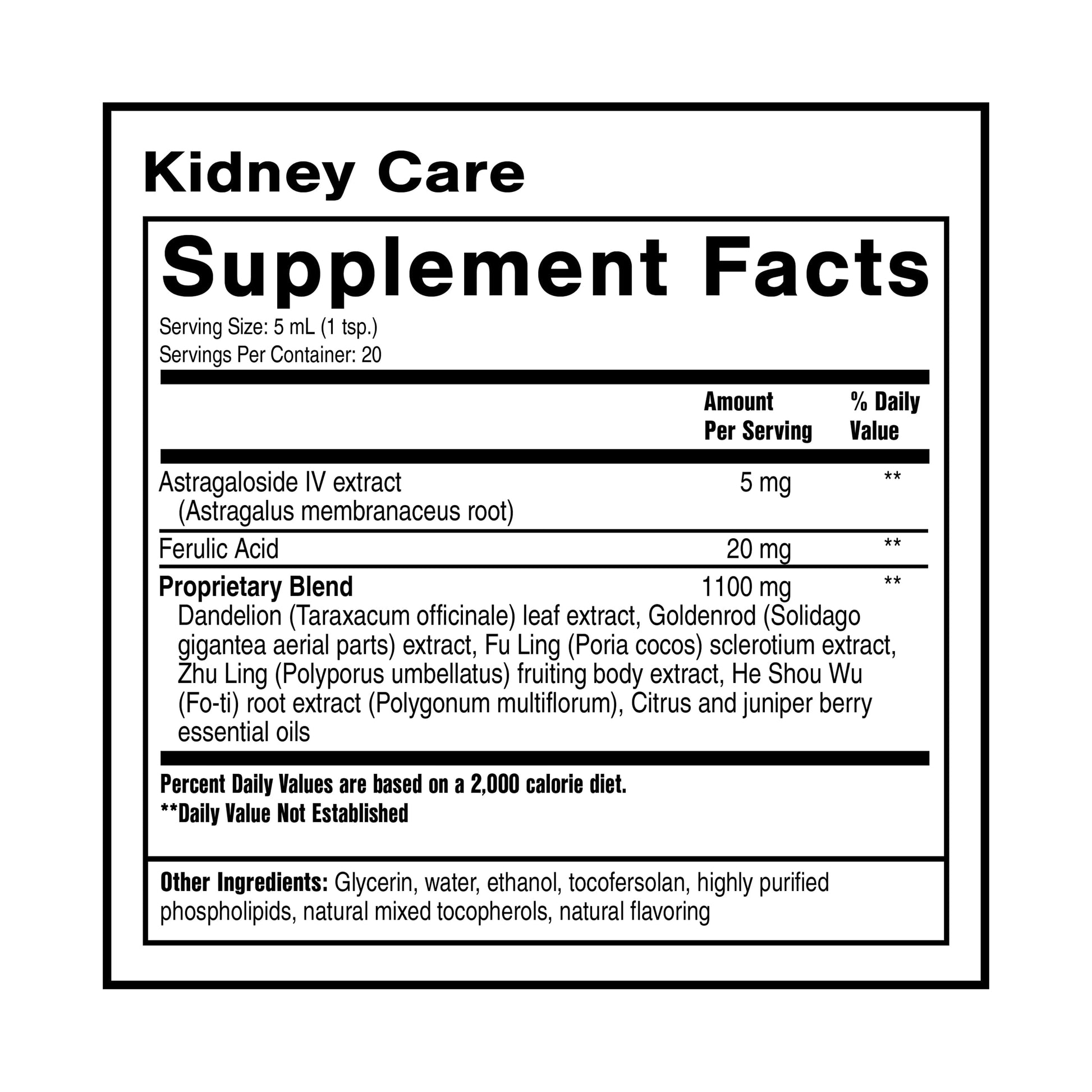 Quicksilver Scientific Kidney Care - Kidney Cleanse & Lymphatic Drainage Supplements - Astragaloside IV Extract, Zhu Ling, Goldenrod, Ferulic Acid, He Shou Wu & Dandelion Leaf (3.38oz / 100ml) Quicksilver Scientific buy supplements canada