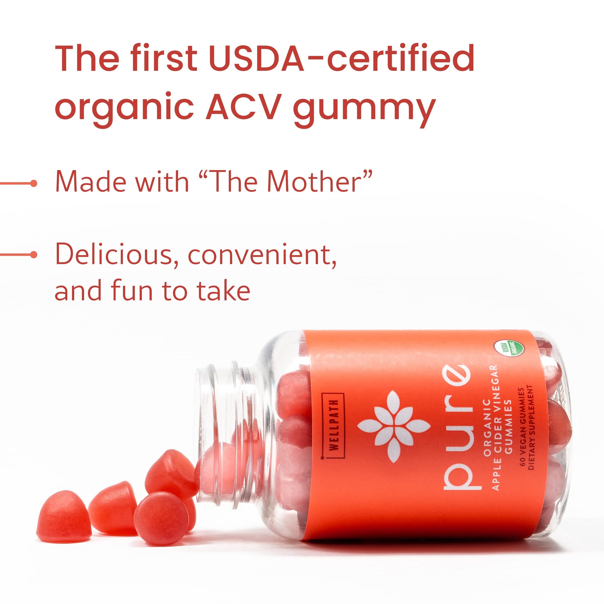 WellPath ACV Gummies with The Mother - USDA Organic, Vegan, Raw Apple Cider Vinegar WellPath buy supplements canada