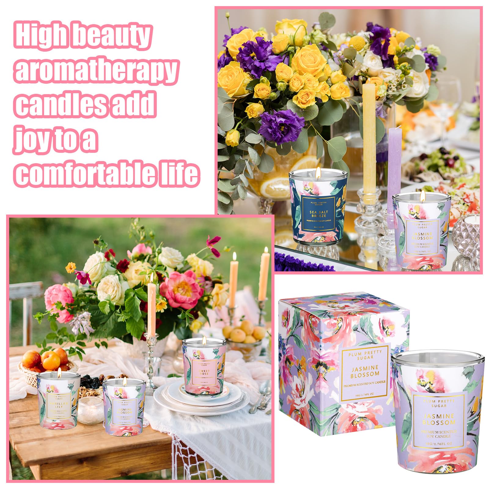MTLEE 24 Pcs Candles for Home Scented Candle Gifts for Women Bulk 8 Long Lasting Aromatherapy Jar MTLEE buy supplements canada
