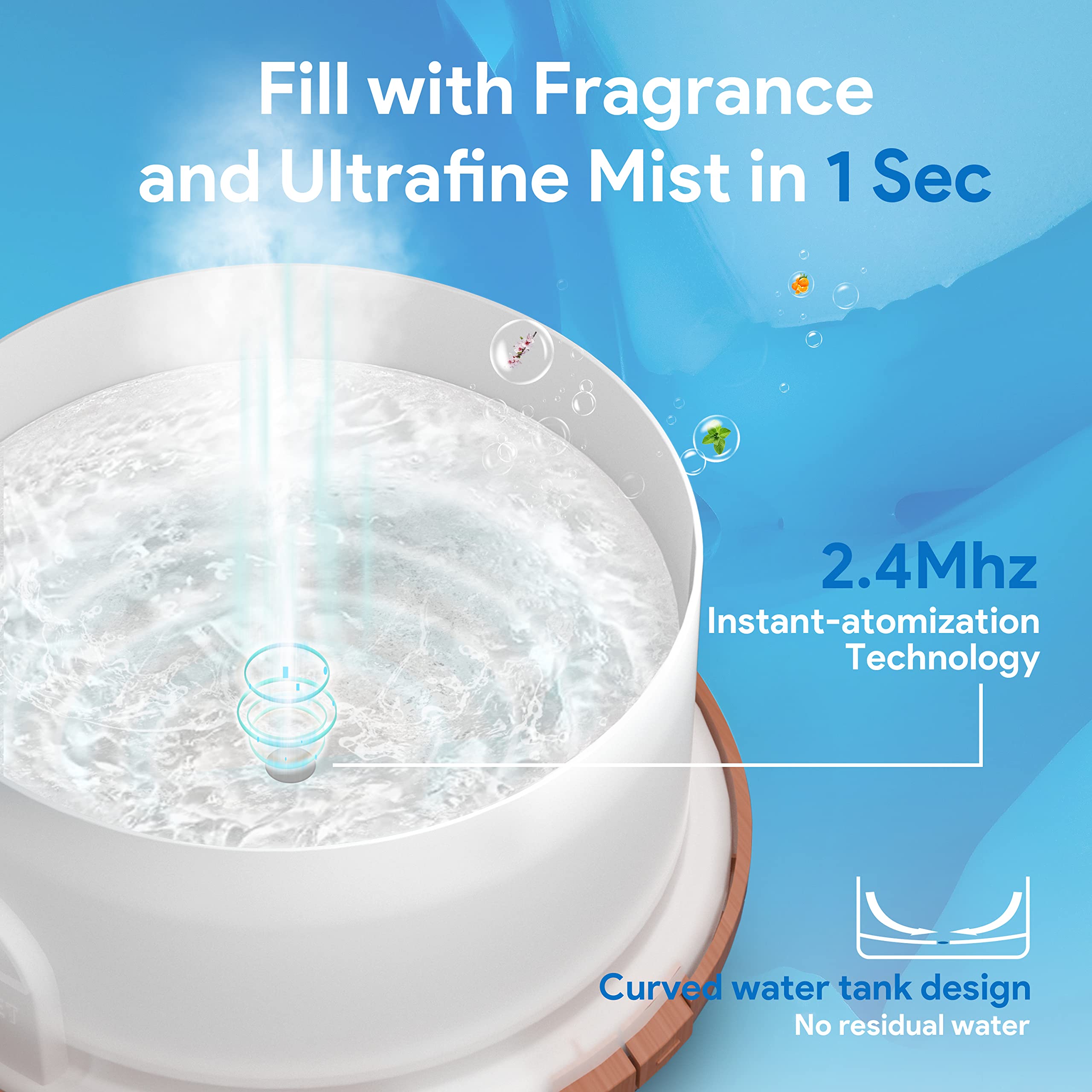ASAKUKI 500ml Premium, Essential Oil Diffuser with Remote Control, 5 in 1 Ultrasonic Aromatherapy Fragrant ASAKUKI buy supplements canada