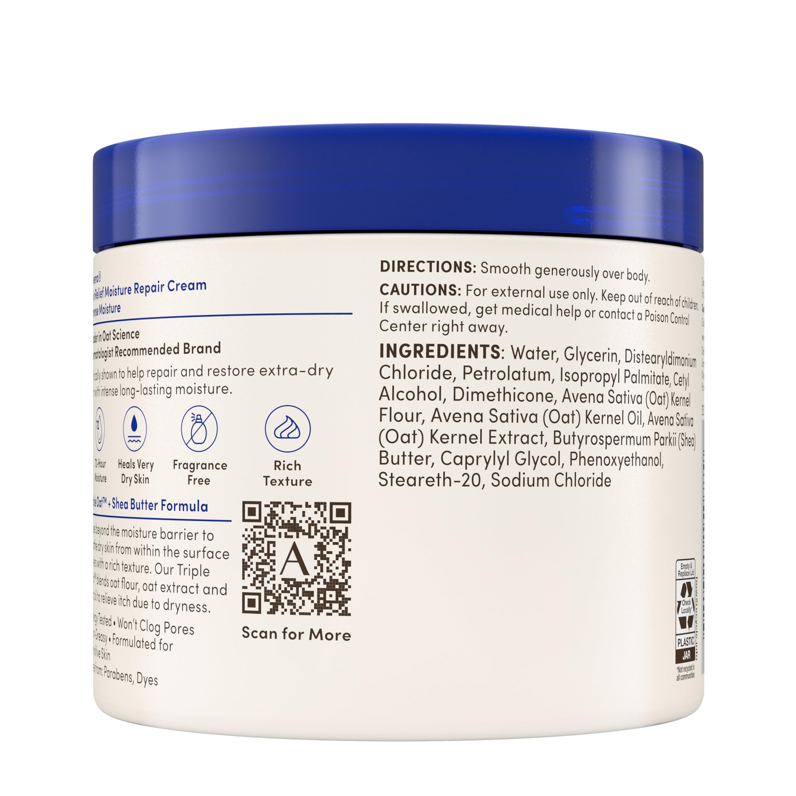 Aveeno Skin Relief Intense Moisture Repair Body Cream with Triple Oat & Shea Butter Formula, Helps Heal, Repair & Restore Very Dry Skin Aveeno buy supplements canada