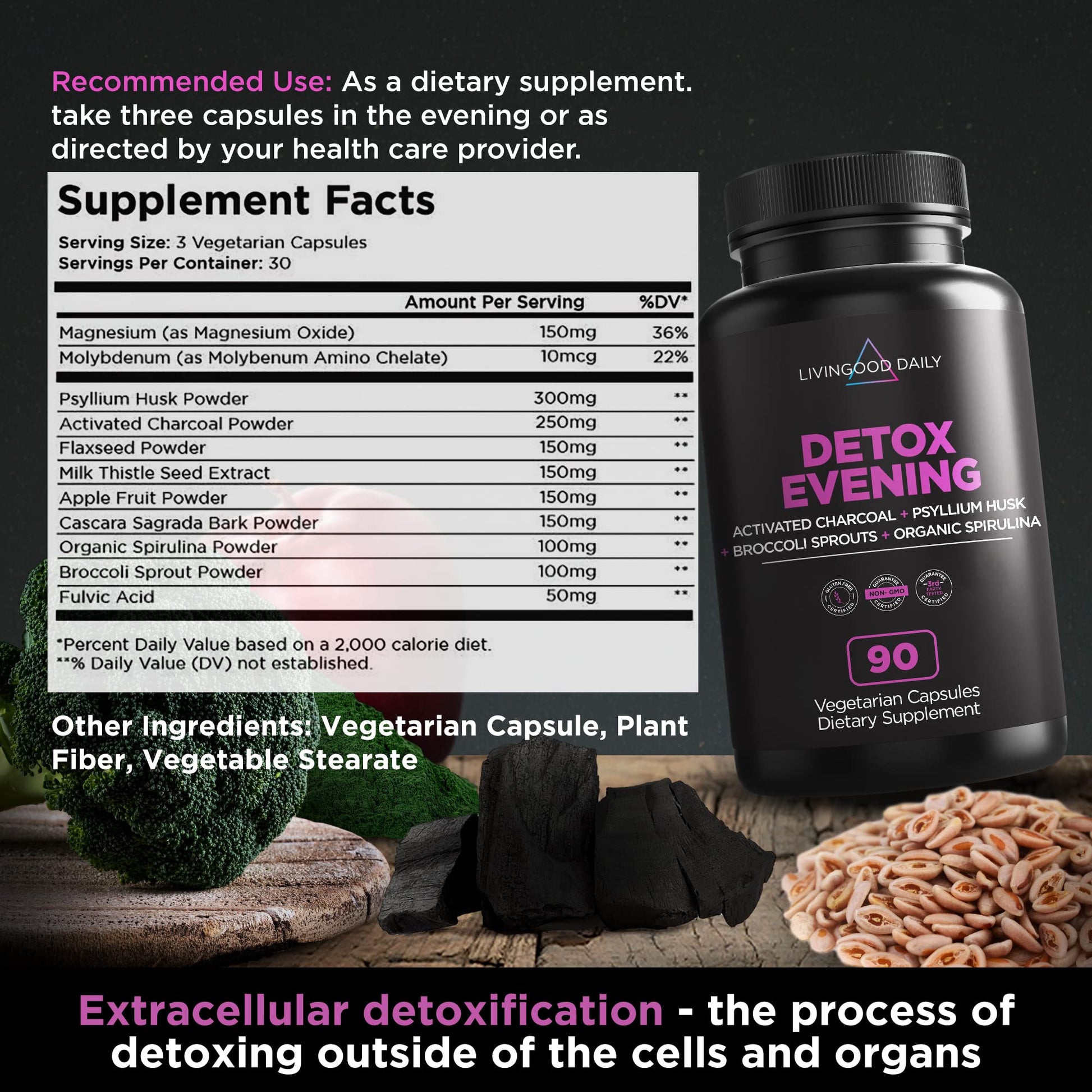 Livingood Daily Detox Pills - Full Body Detox Cleanse for Women & Men with Milk Thistle Livingood Daily buy supplements canada