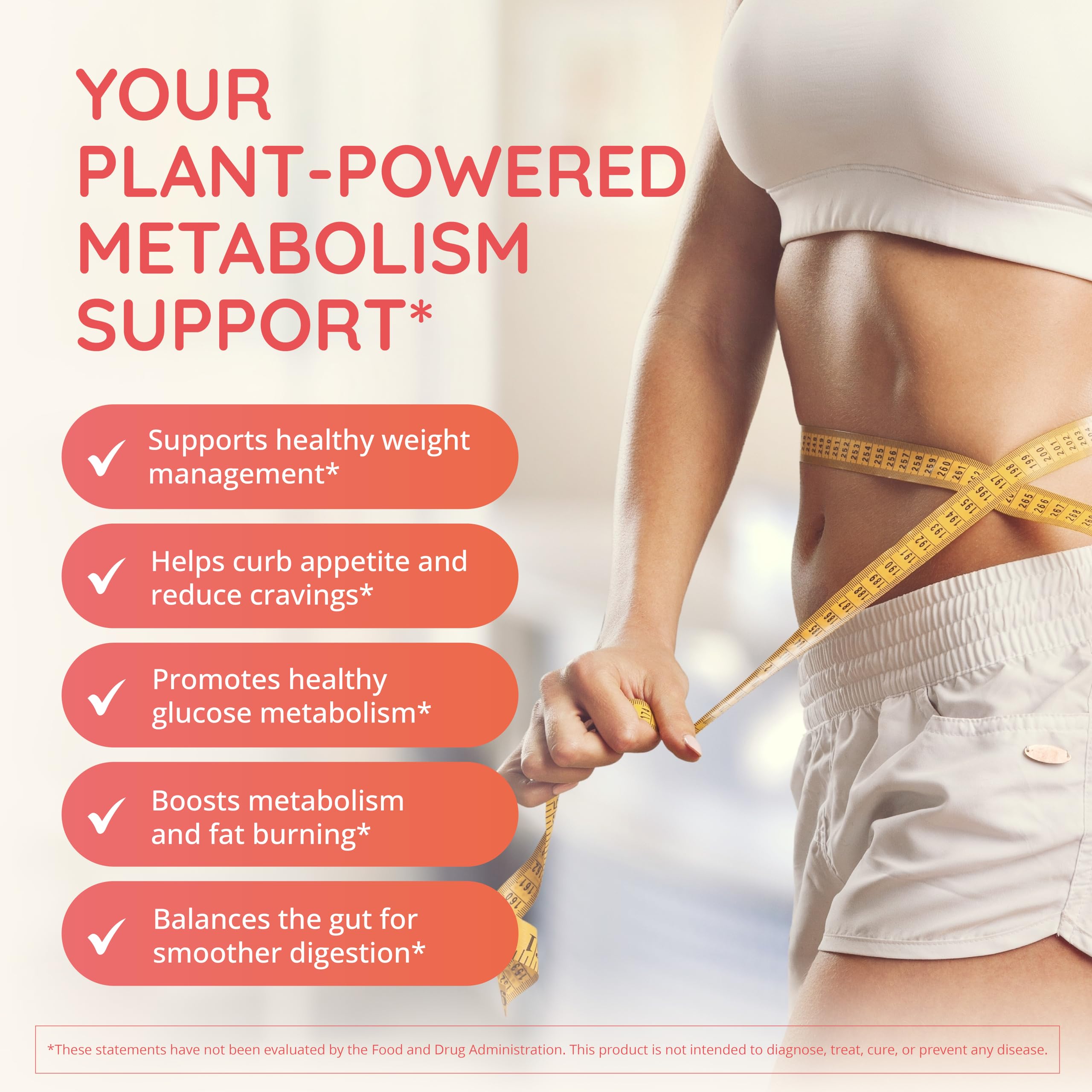 Happy Healthy Hippie GLP-1 Supplement (Metabolaid™ + Chromium) + Appetite Suppressant for Women | Metabolism Booster (AMPK) for Weight | Belly Fat Burner | Hunger & Cravings Control - 30 Vegan Caps Happy Healthy Hippie buy supplements canada