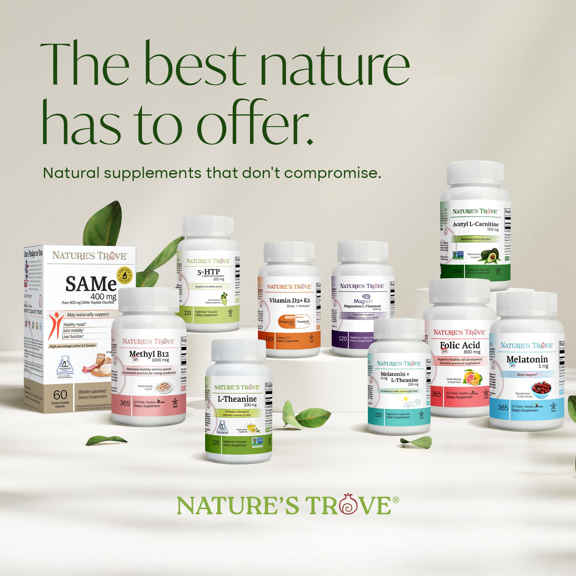 Nature's Trove L-Theanine 200mg Super Value Size - 365 Vegetarian Capsules Nature's Trove buy supplements canada