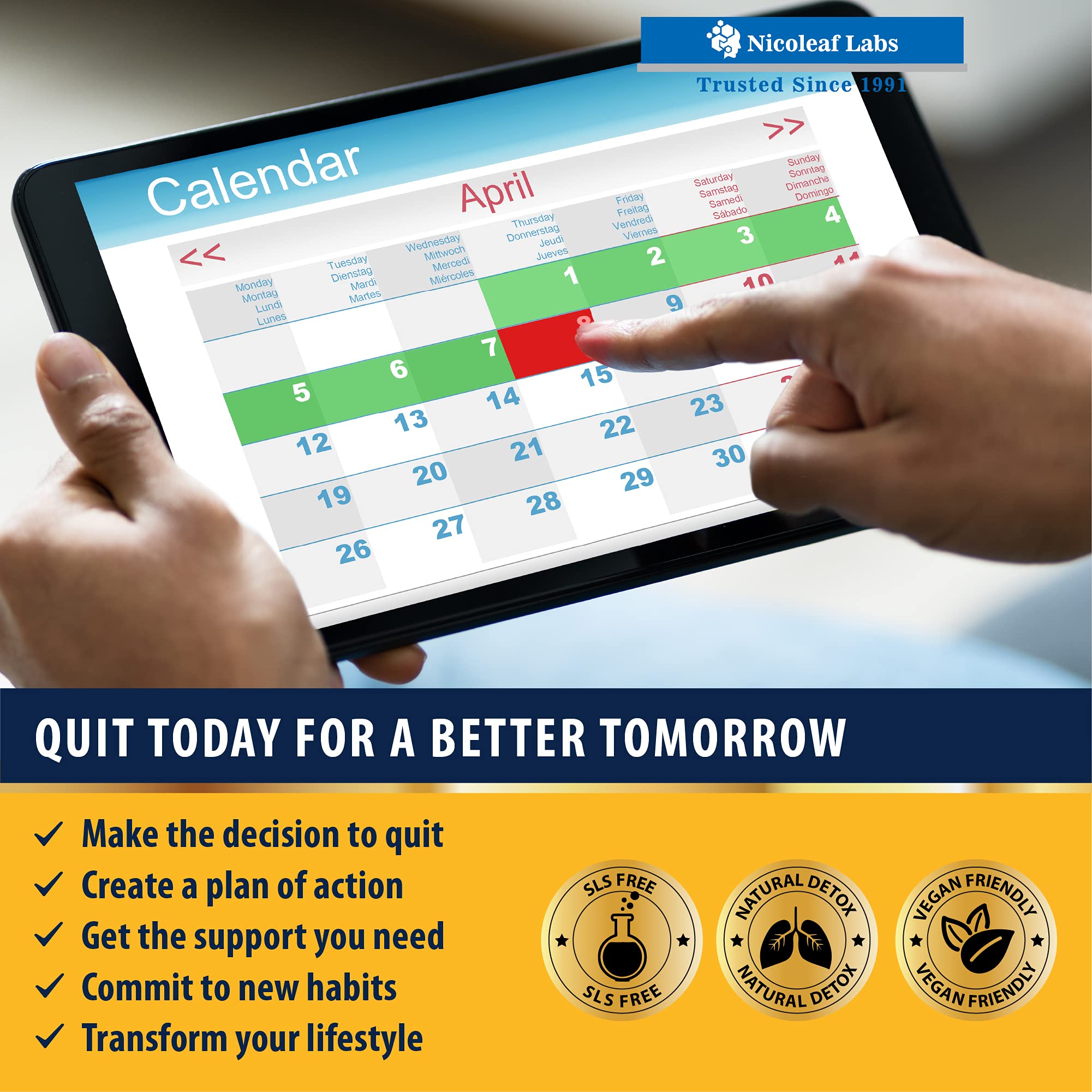 Smoker's Cleanse - Quit Smoking Aid & Respiratory Support - Made in USA NICOLEAF LABS buy supplements canada