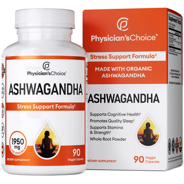 Physician's CHOICE Ashwagandha Supplement - 1950mg of Bioavailable Organic Ashwagan Physician's CHOICE buy supplements canada