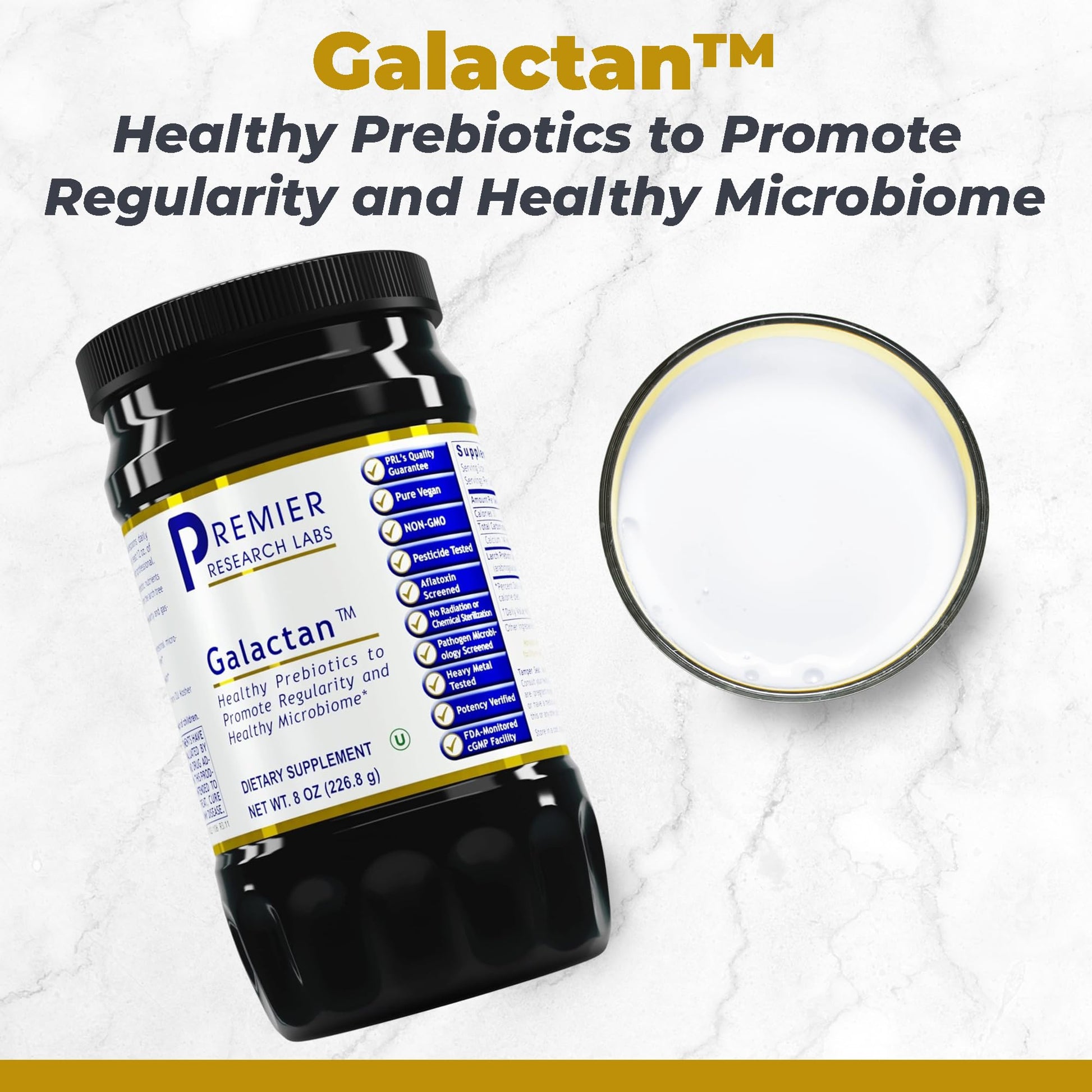 Premier Research Labs Galactan - Larch Arabinogalactan Powder for Men & Women, Prebiotic Fiber Powder for Healthy Gut Microbiome, Larch Tree Extract, Calcium - 8 oz Premier Research Labs buy supplements canada