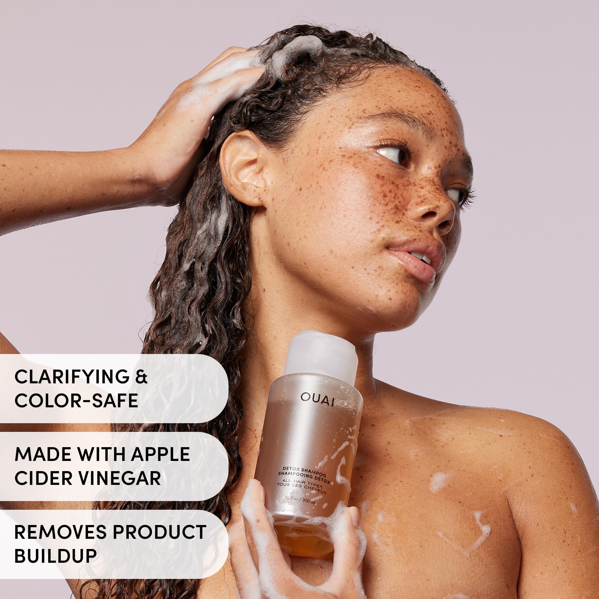 OUAI Detox Shampoo & Fine Hair Conditioner Bundle - Clarifying Shampoo for Build Up, Dirt, Oil, Product and Hard Water & Volumizing Conditioner for Fine Hair (2 Count) OUAI buy supplements canada