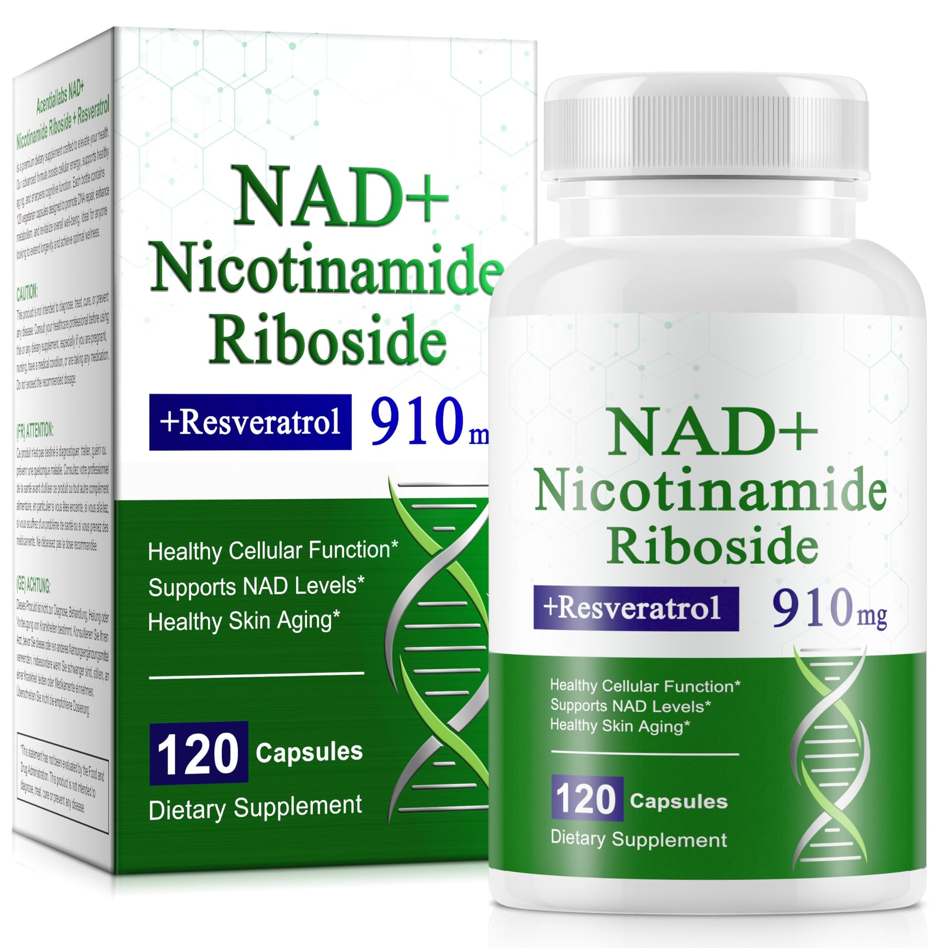 Xaarty NAD Supplement, 910MG Liposomal NAD for Women & Men, Nicotinamide Riboside, Resveratrol, Quercetin, NAD Resveratrol Supplement for Anti-Aging, 120 Capsules Xaarty buy supplements canada